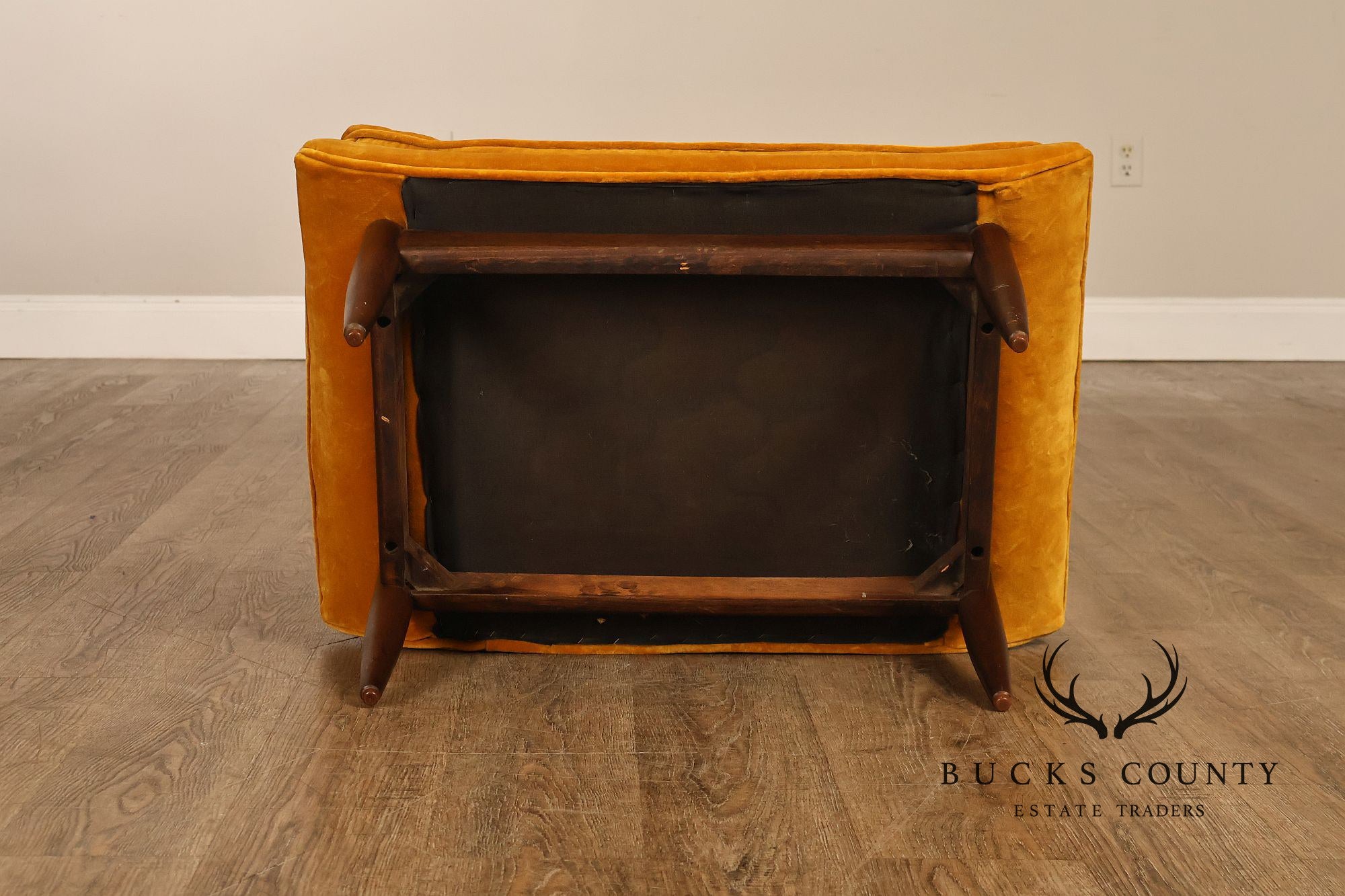 Mid Century Modern Tufted Lounge Chair and Ottoman