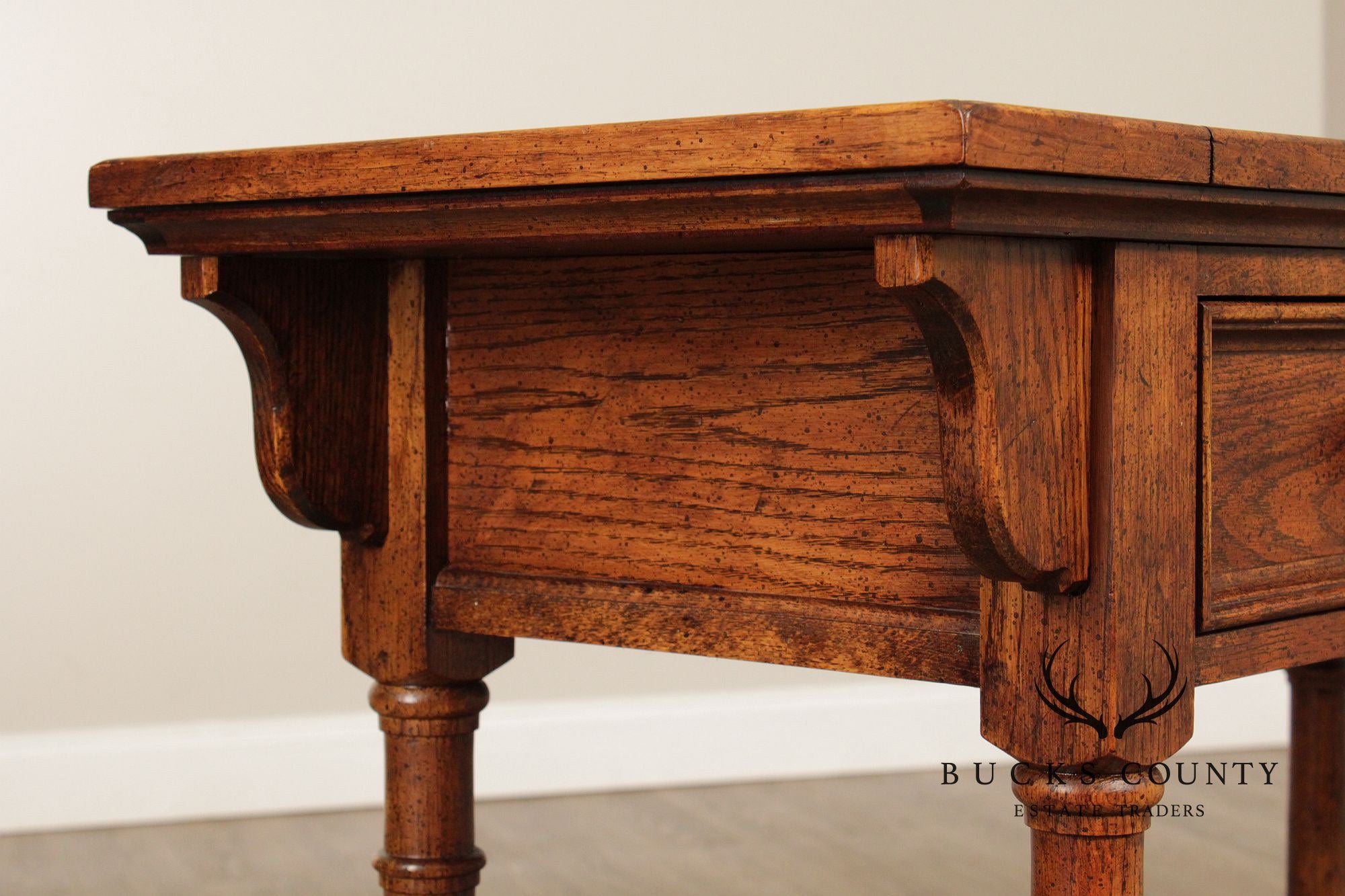 Century Furniture Vintage Oak Flip-Top Server Trolley