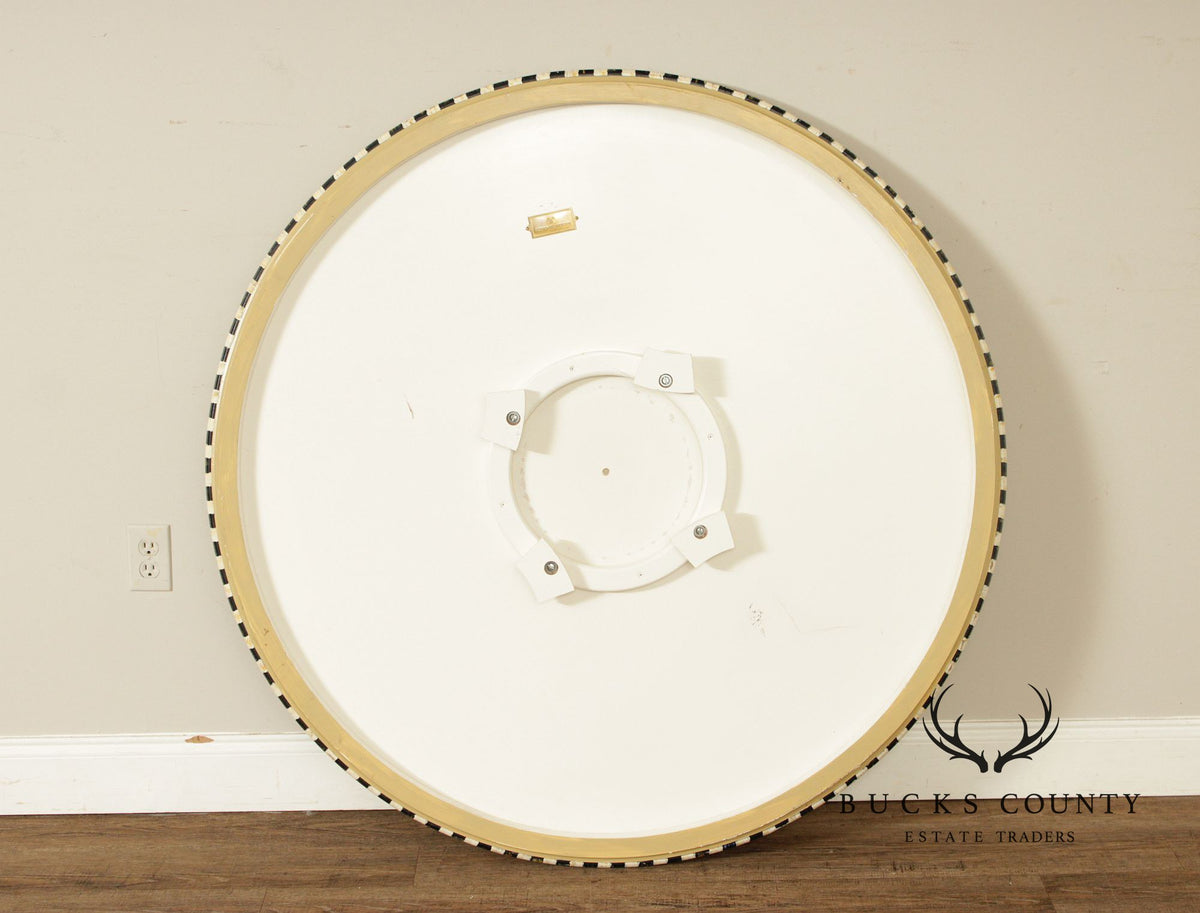 Mackenzie Childs Faux Marble Painted Center Table