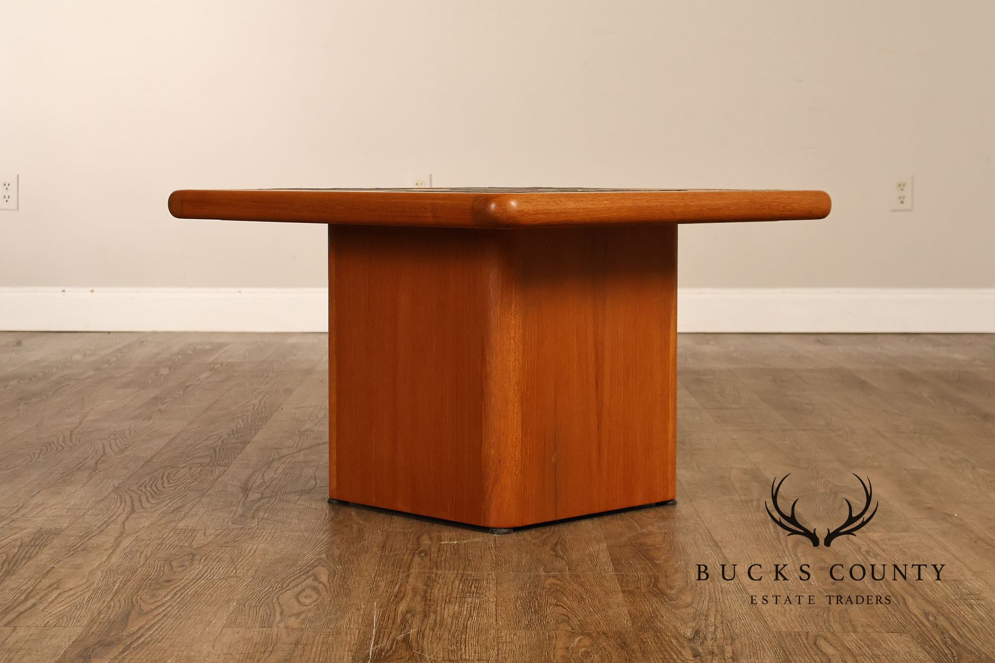 Sallingboe Jelling Pair Of Danish Modern Teak Tile Top End Tables