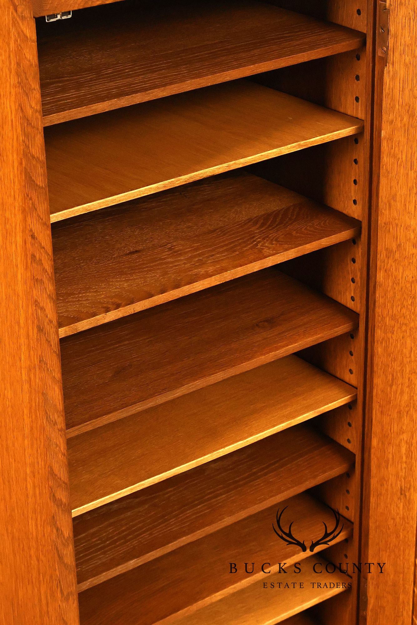 Antique Gustav Stickley No. 70 Mission Oak Music Cabinet