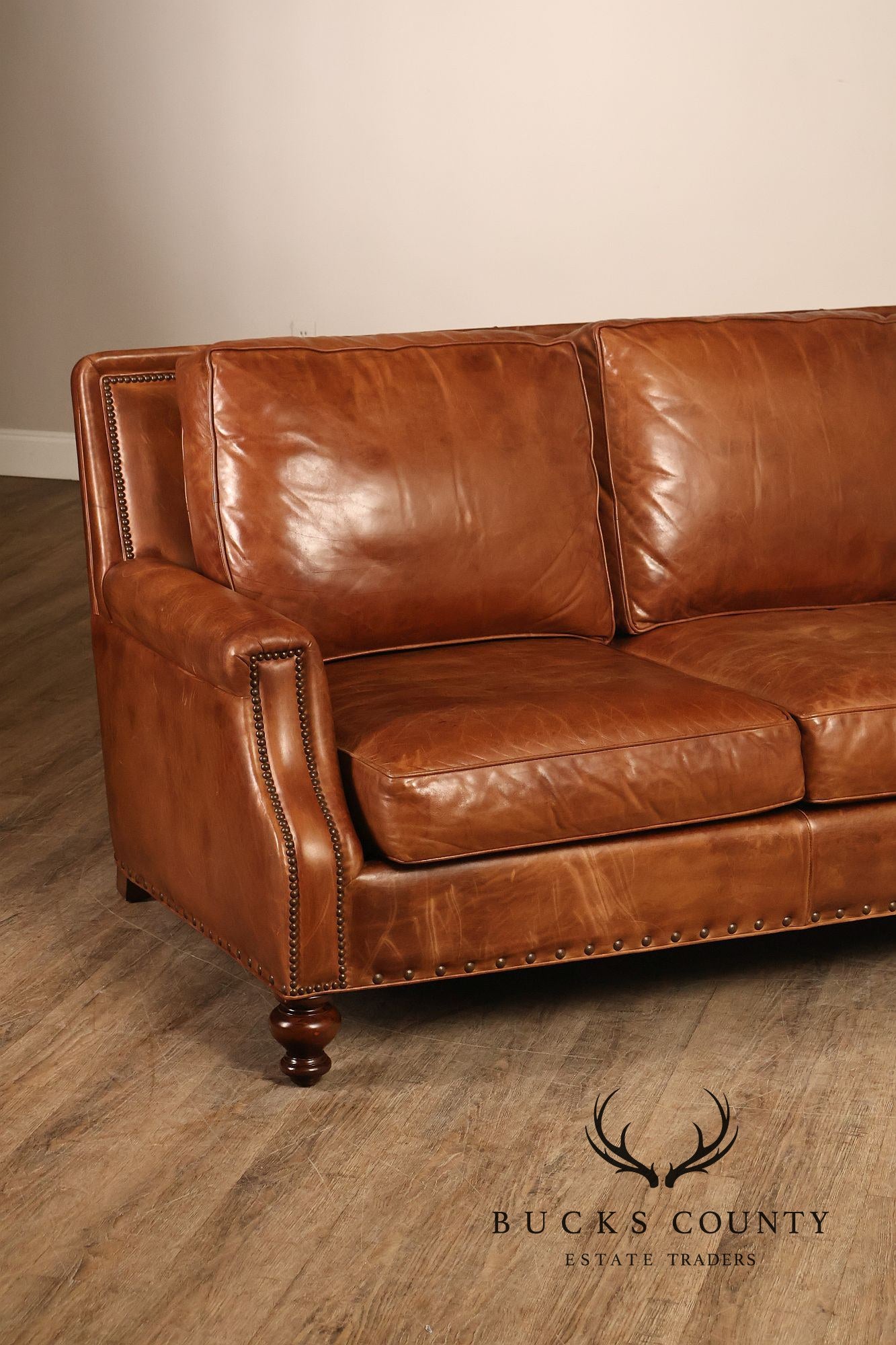 Hancock & Moore 'Rugby Club' Leather Sofa