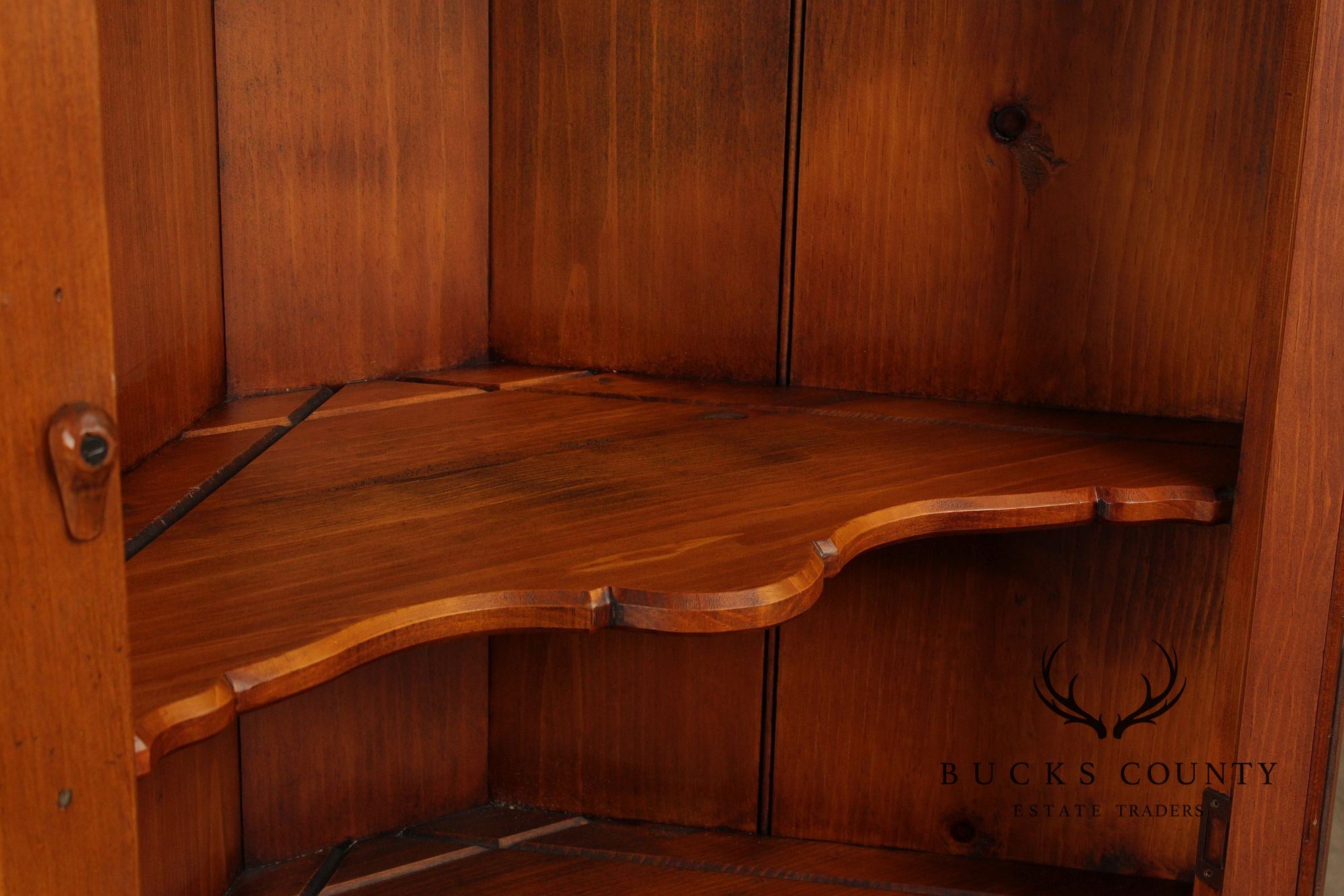 William Draper Country Pine Corner Cabinet