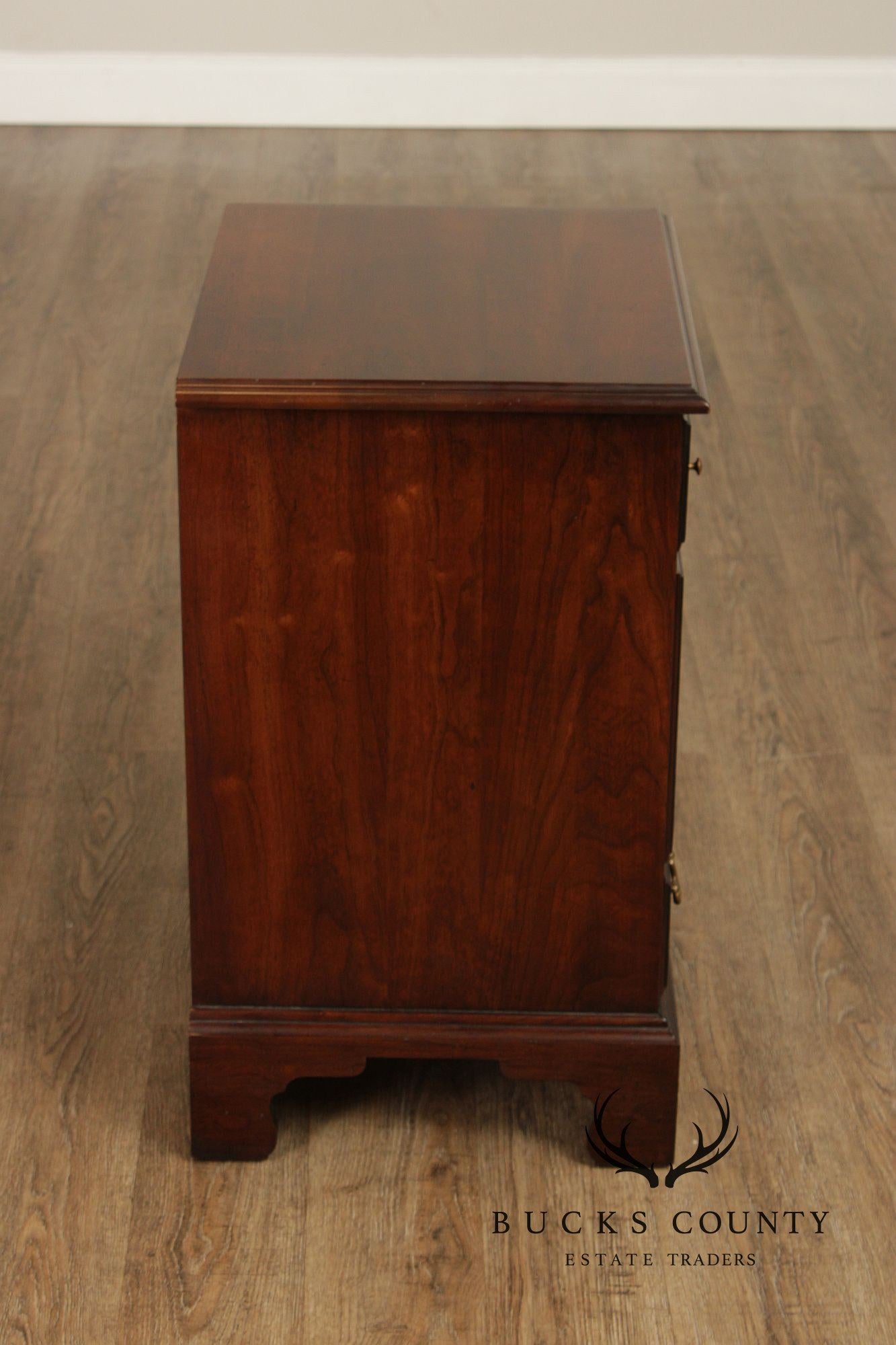 Henkel Harris Vintage Solid Cherry Pair Of Nightstands