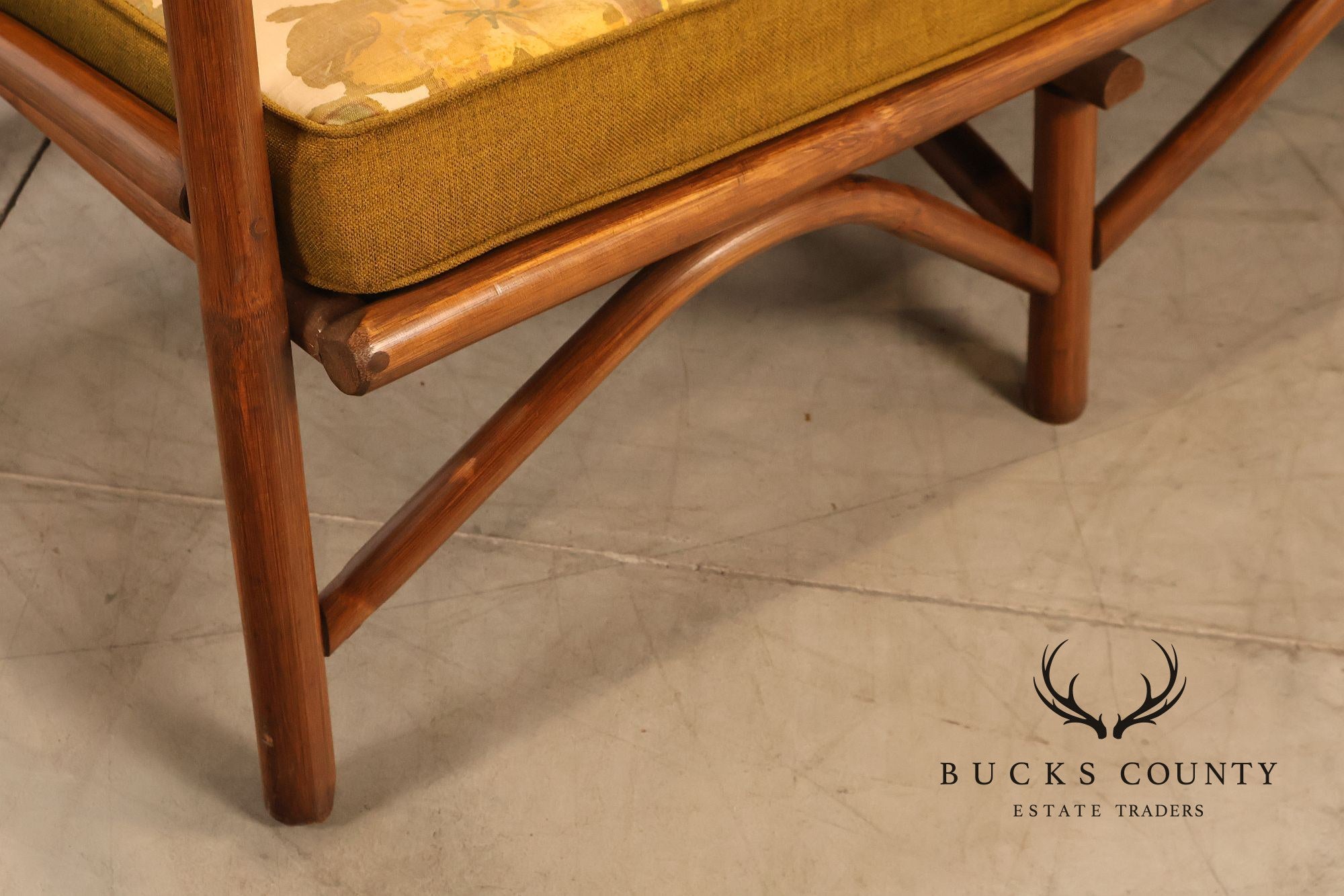 Vogue Coastal Vintage Rattan Bamboo Sofa