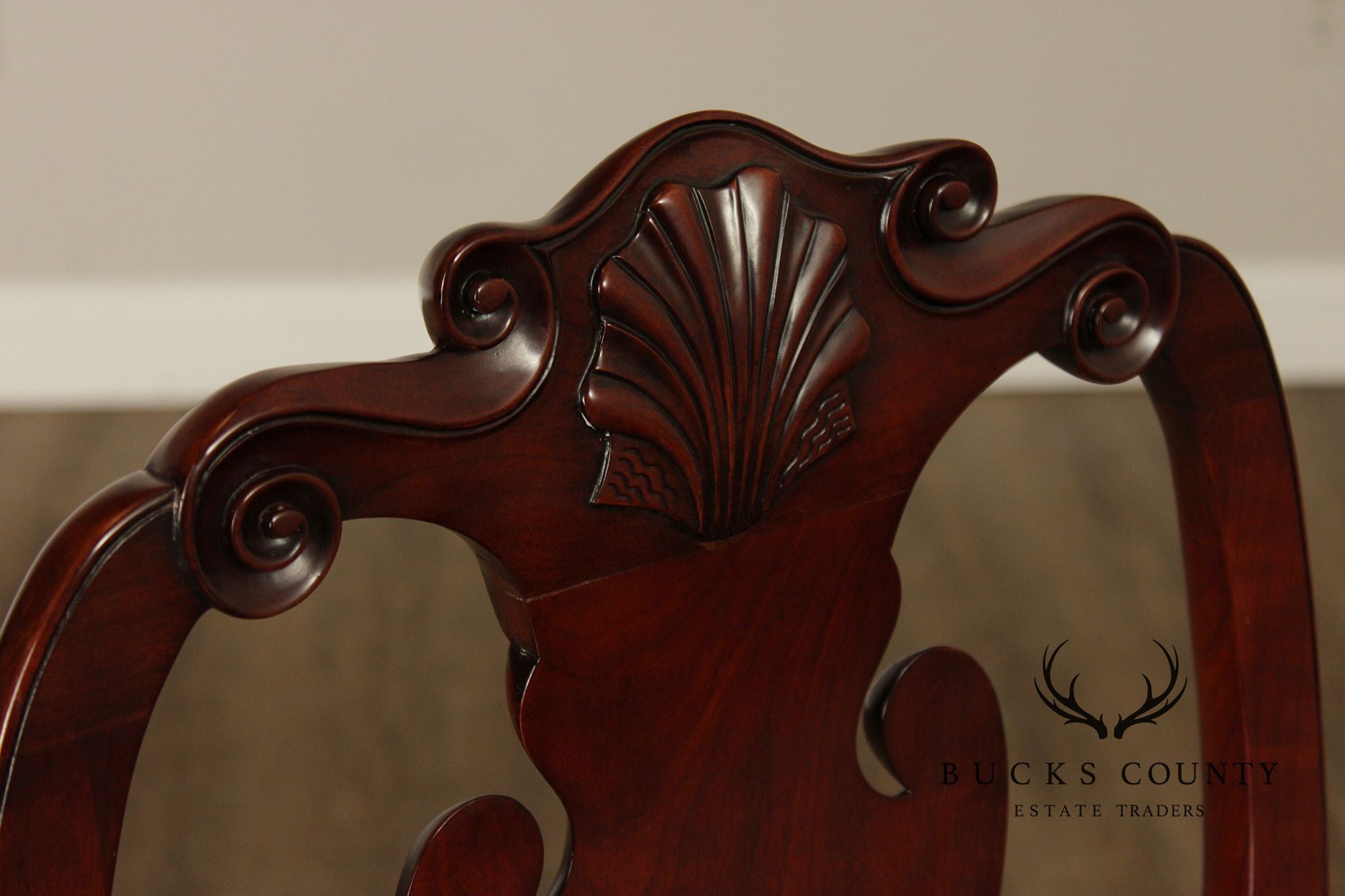 Kindel Winterthur Collection Set Of Six Carved Dining Chairs