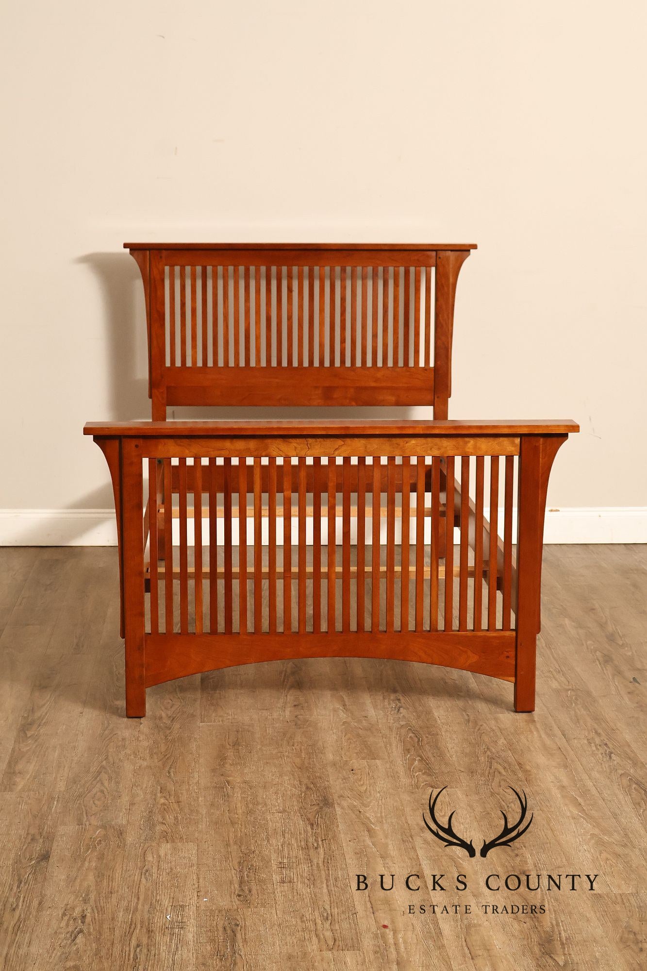 Stickley Mission Collection Cherry Spindle Twin Size Bed