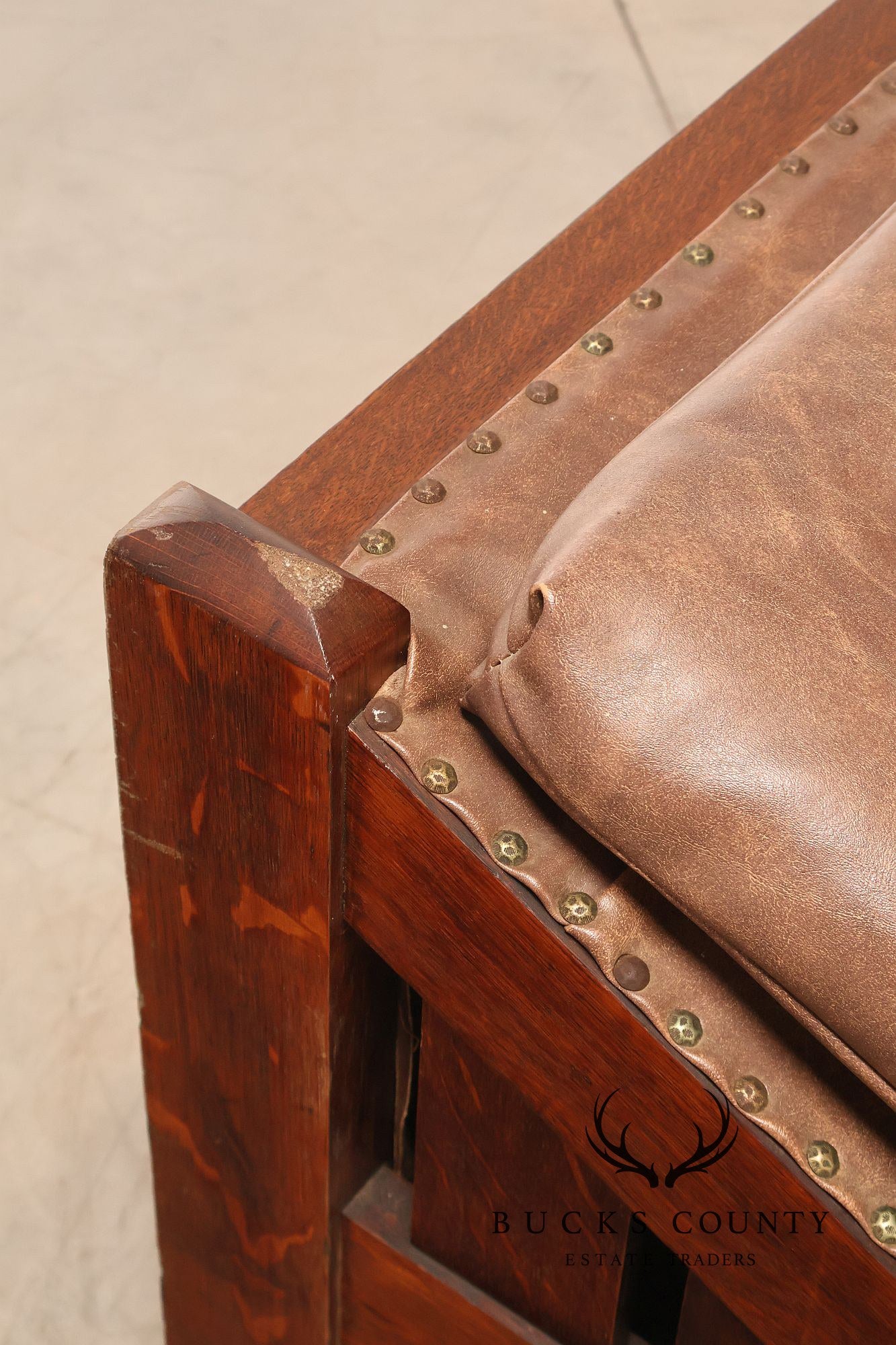 J.M. Young No. 295 Mission Style Oak Daybed
