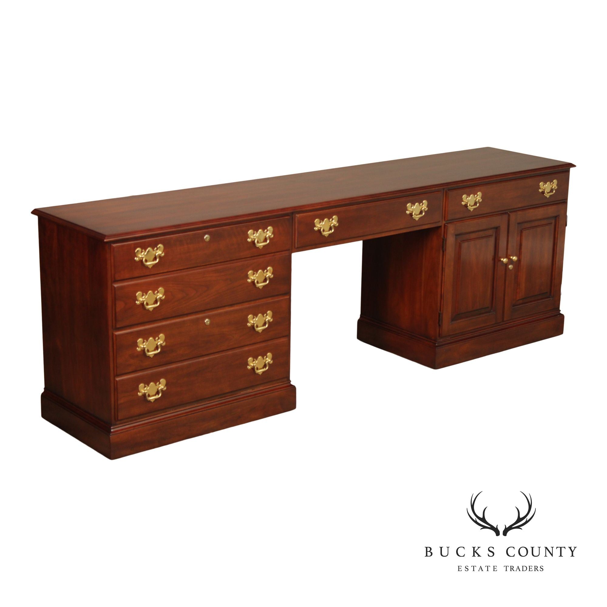 Statton Solid Cherry Executive Desk Credenza