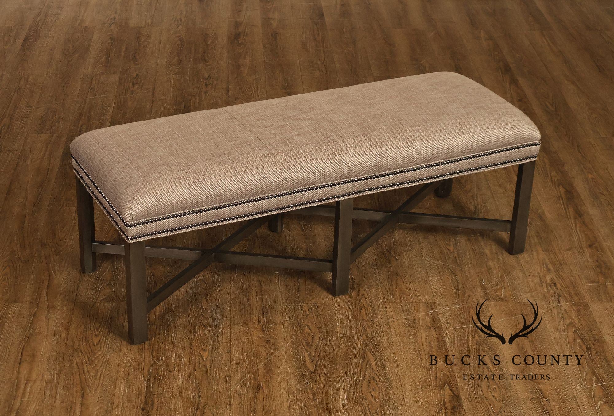 Ethan Allen Lyle Contemporary Upholstered Bench