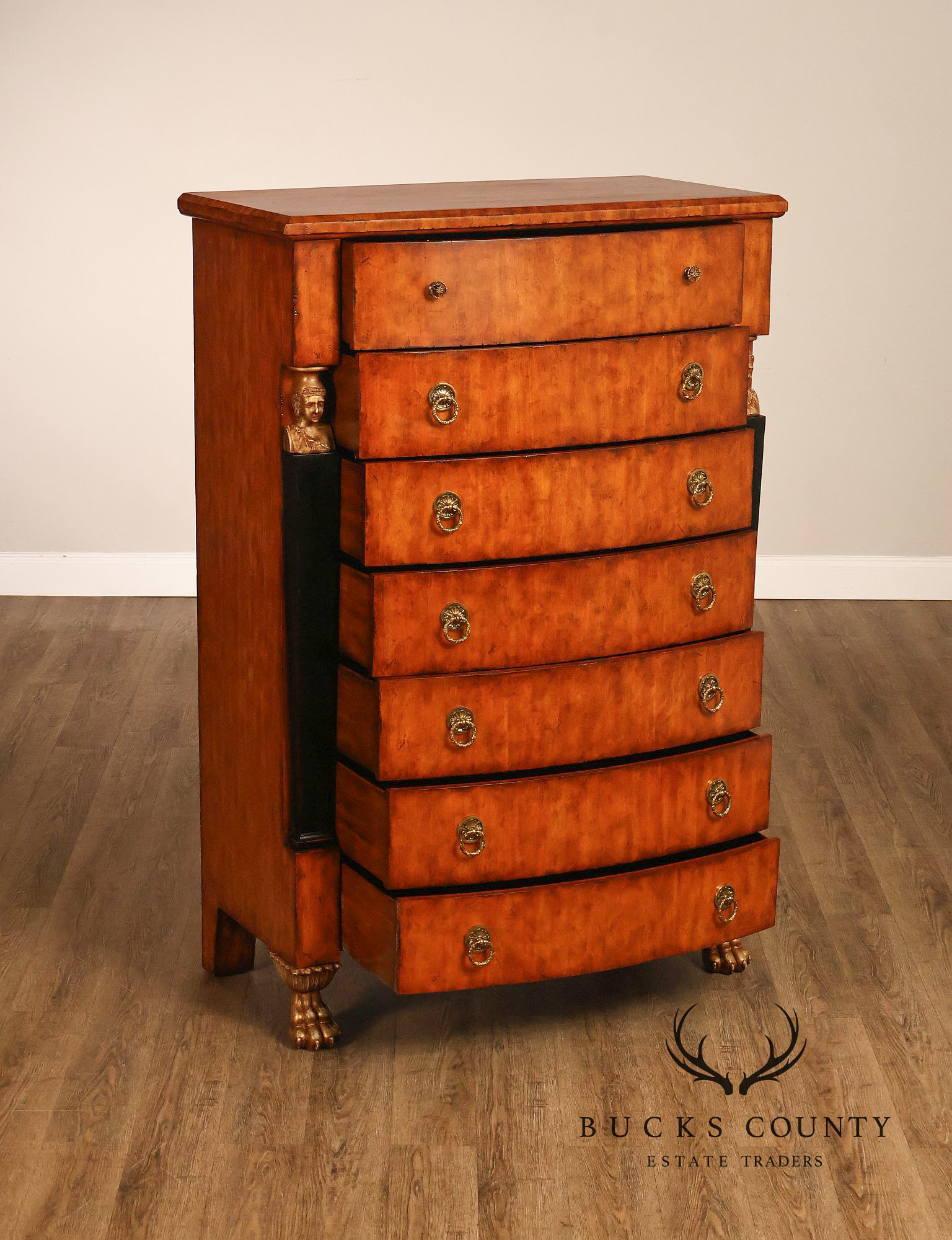 Lineage Home Furnishings Empire Style Tall Chest Of Drawers