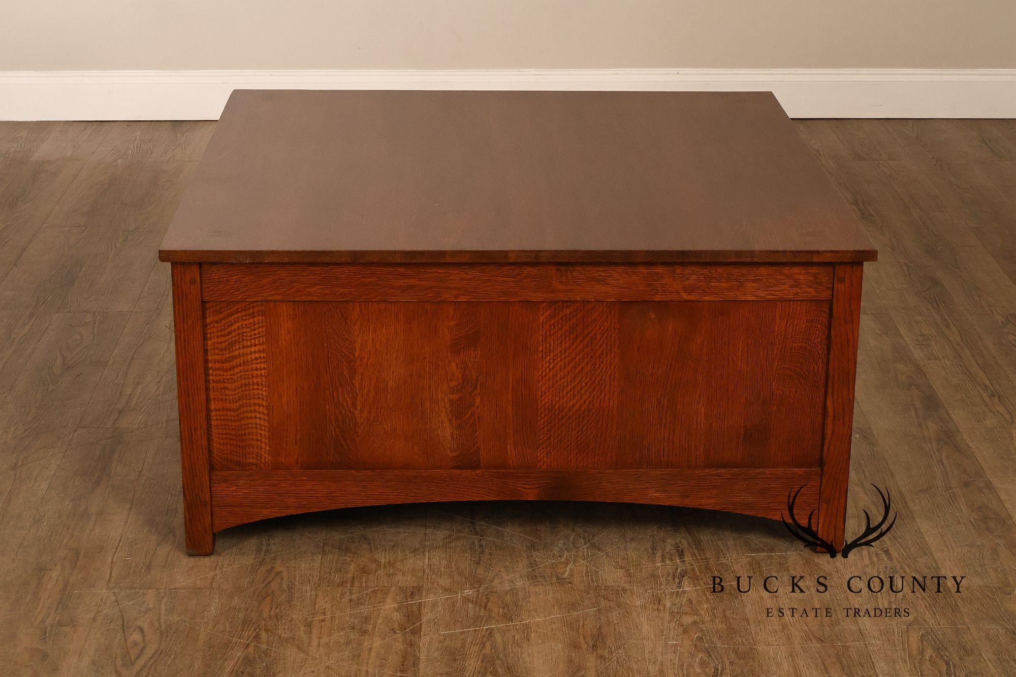 Stickley Harvey Ellis Mission Collection Oak Cocktail Table With Inlay