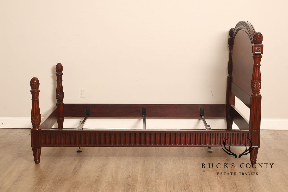 Henkel Harris Mahogany Low-Post Queen Bed