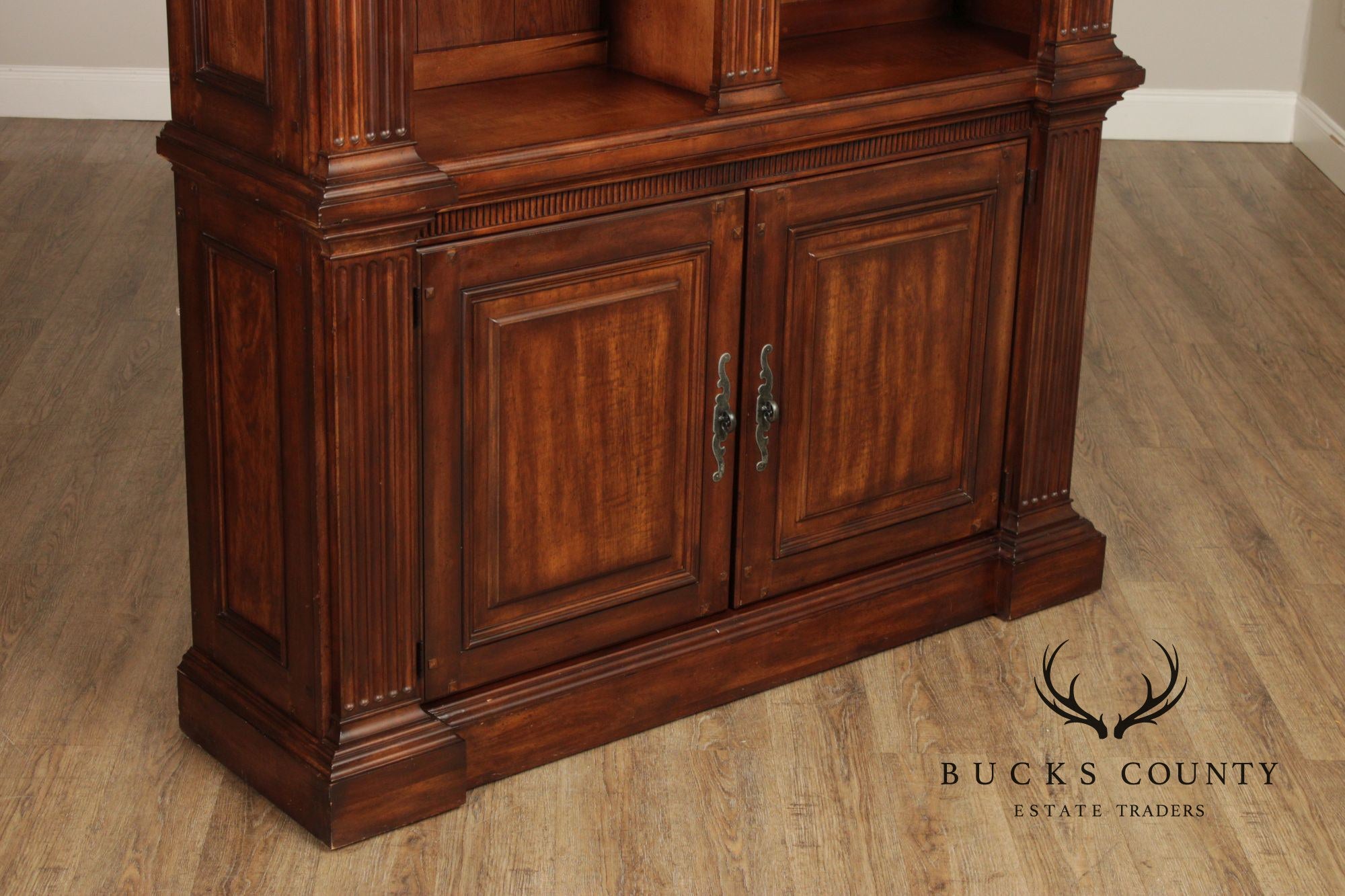 Neoclassical Style Double Bookcase