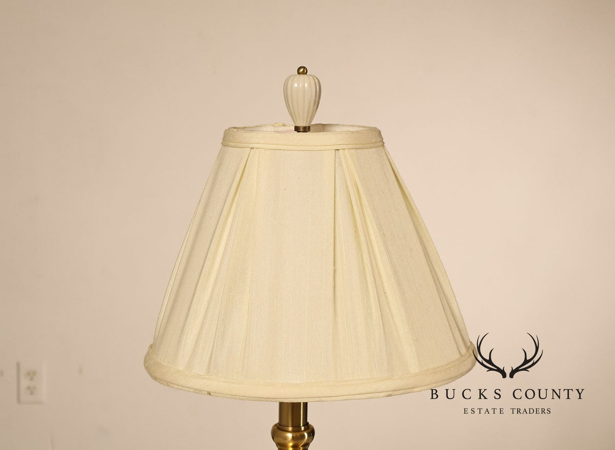 Quoizel Lenox Porcelain and Brass Urn Form Table Lamp