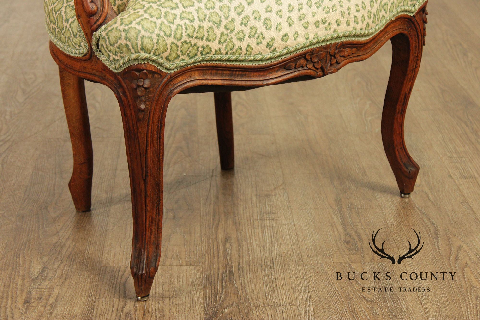 French Louis XV Style Pair of Fauteuil Armchairs