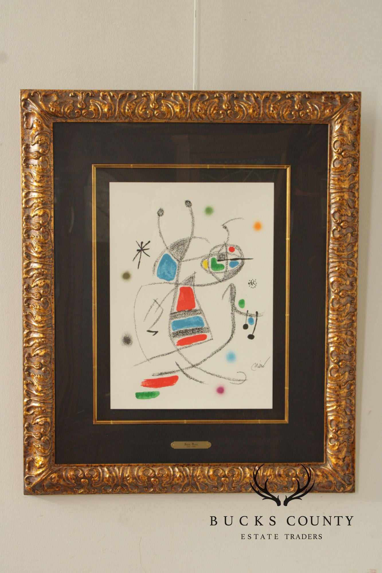 Joan Miró Framed Lithograph, 'Maravillas 8'