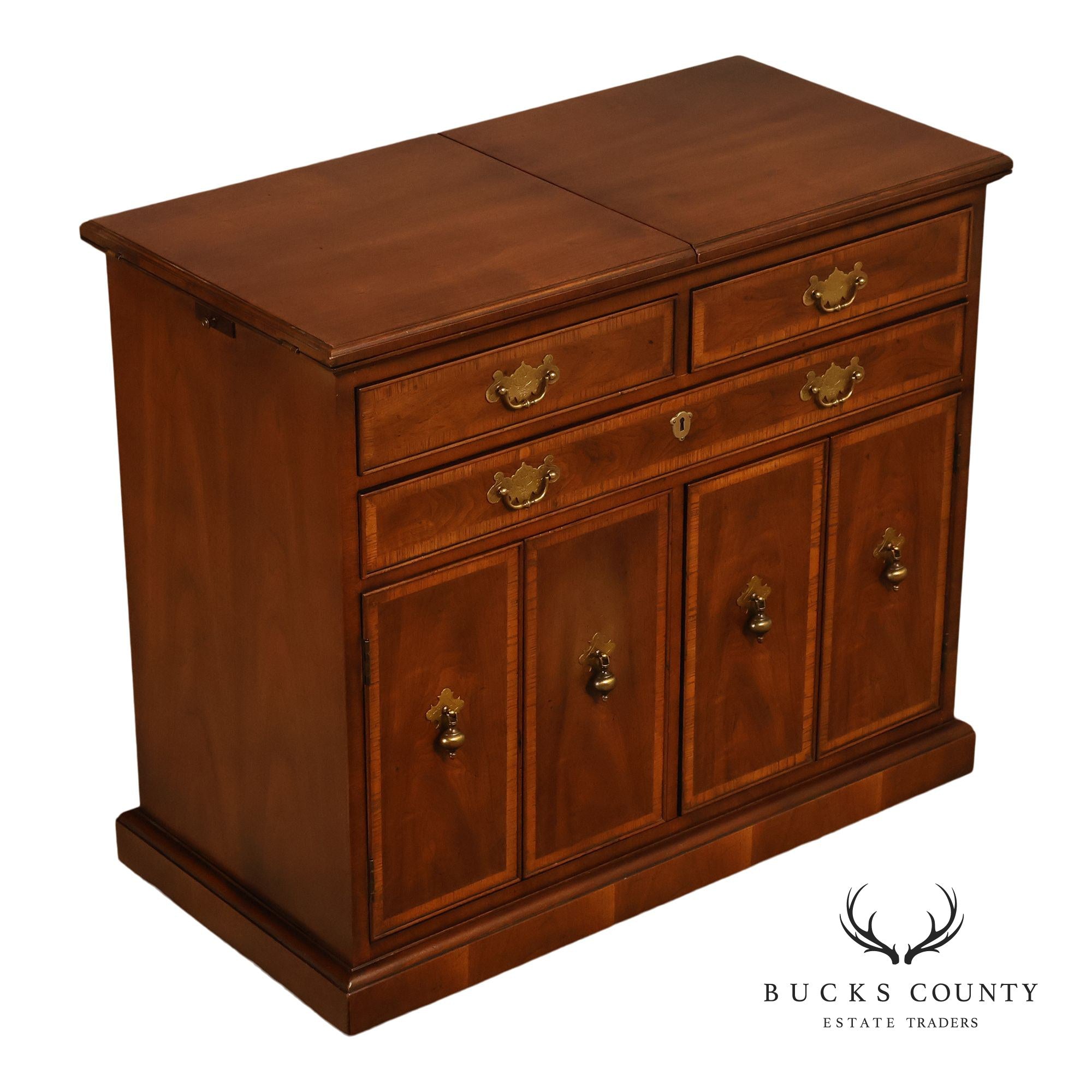 Henredon 18th Century Portfolio Georgian Style Walnut Server