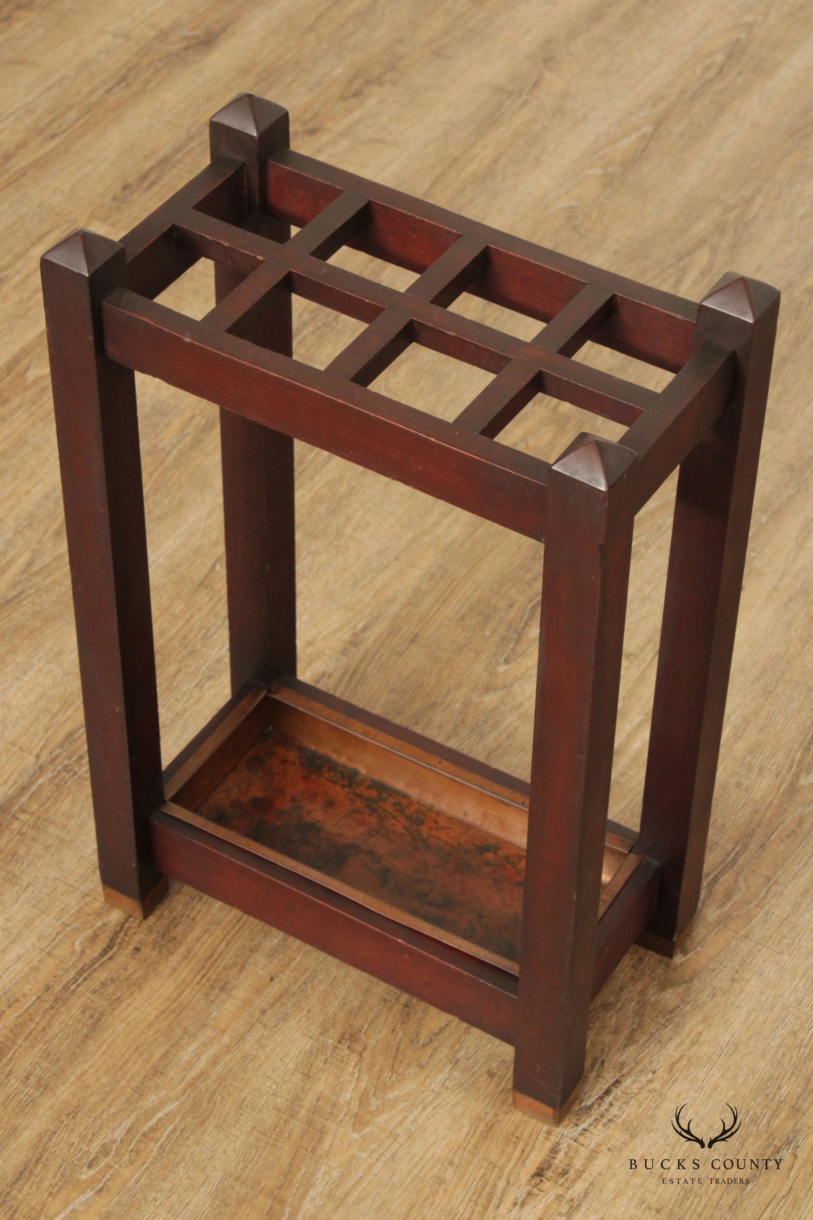 Antique Mission Style Umbrella Stand