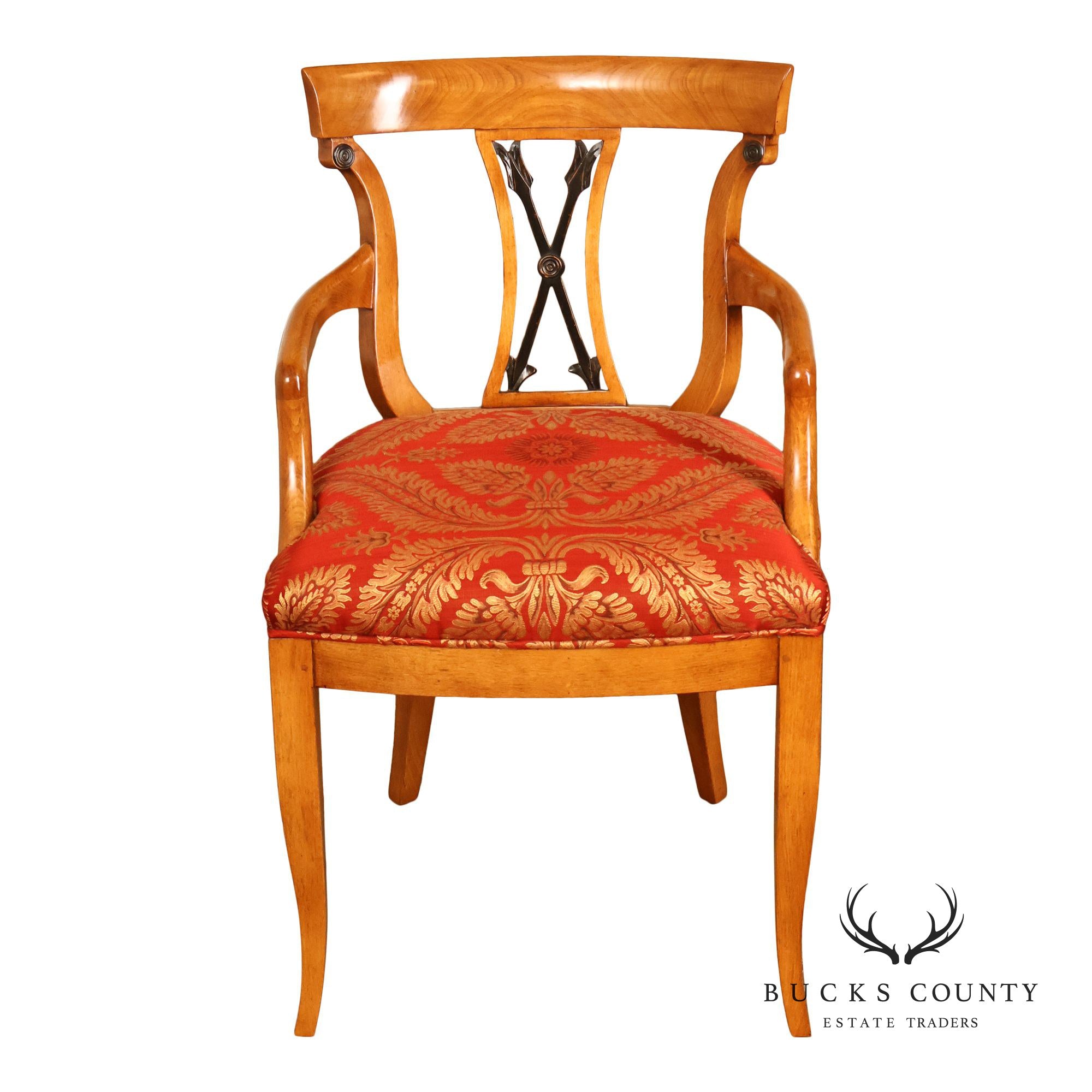 William Switzer French Empire Style Arrowback Armchair