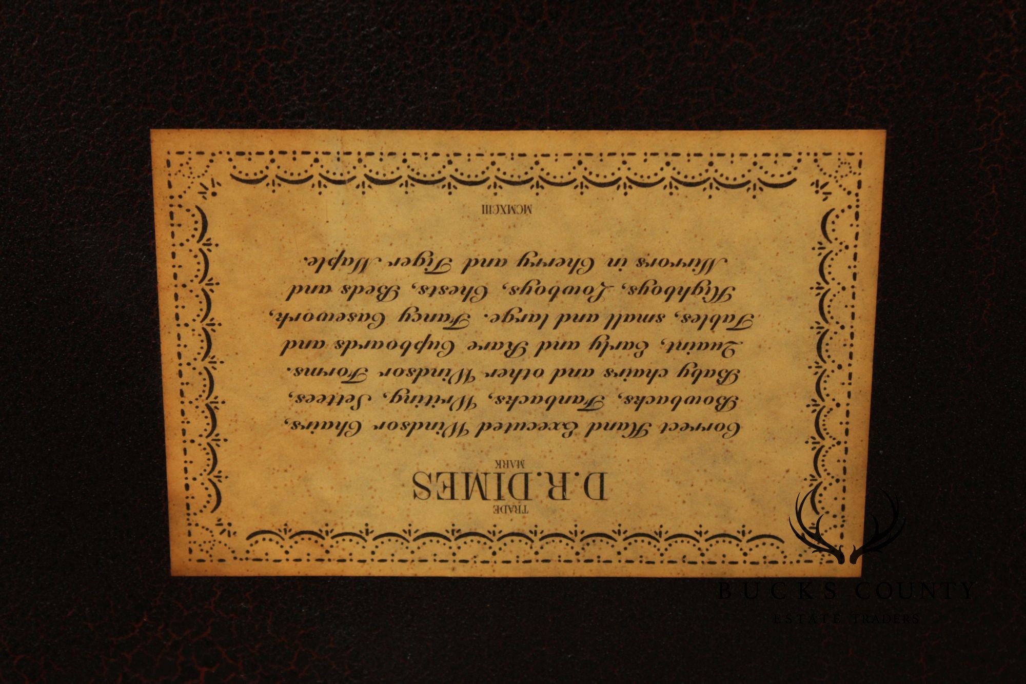 D.R. Dimes Distress Painted Windsor Side Chair