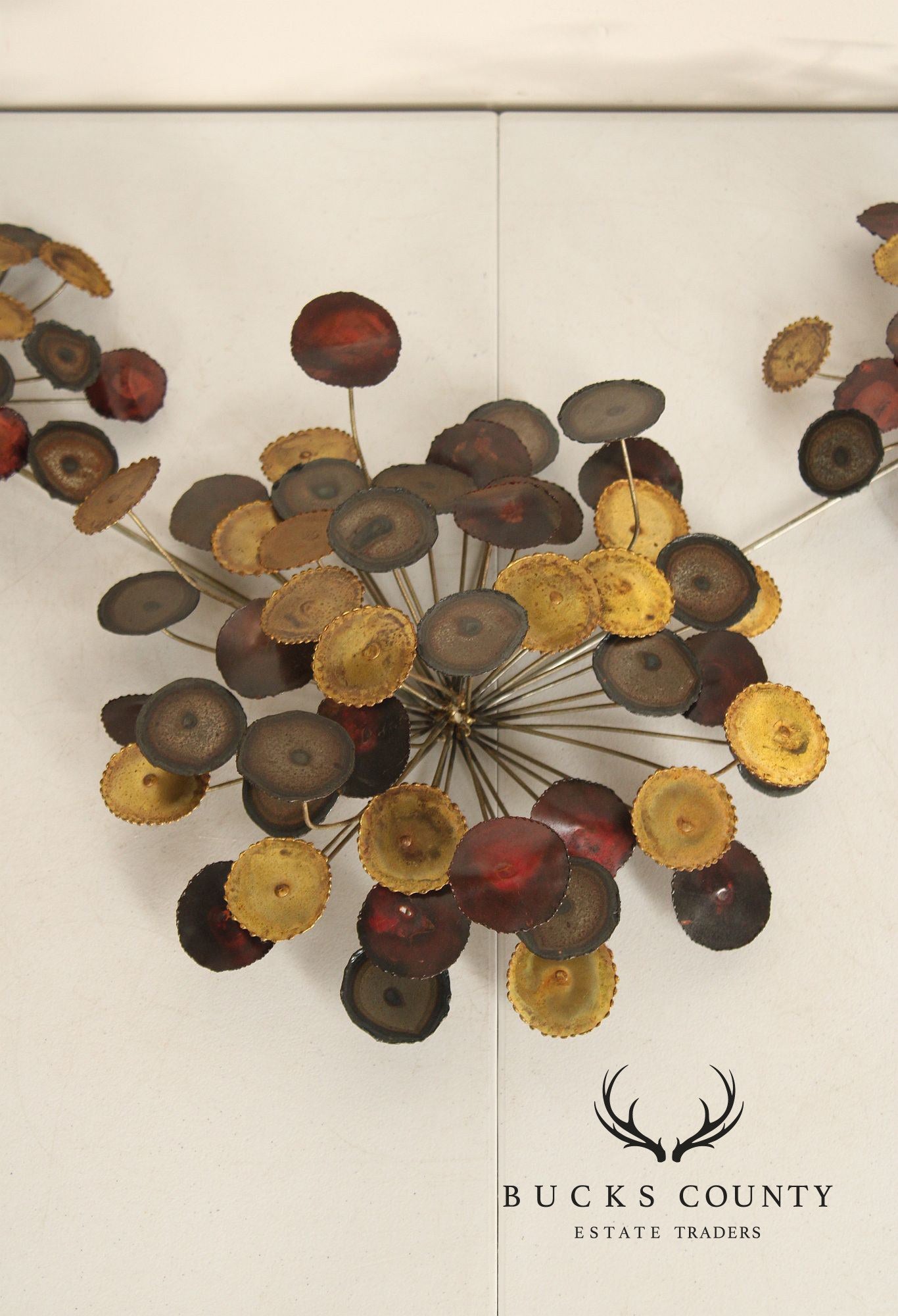 Mid Century Modern Brutalist Metal Wall Sculpture