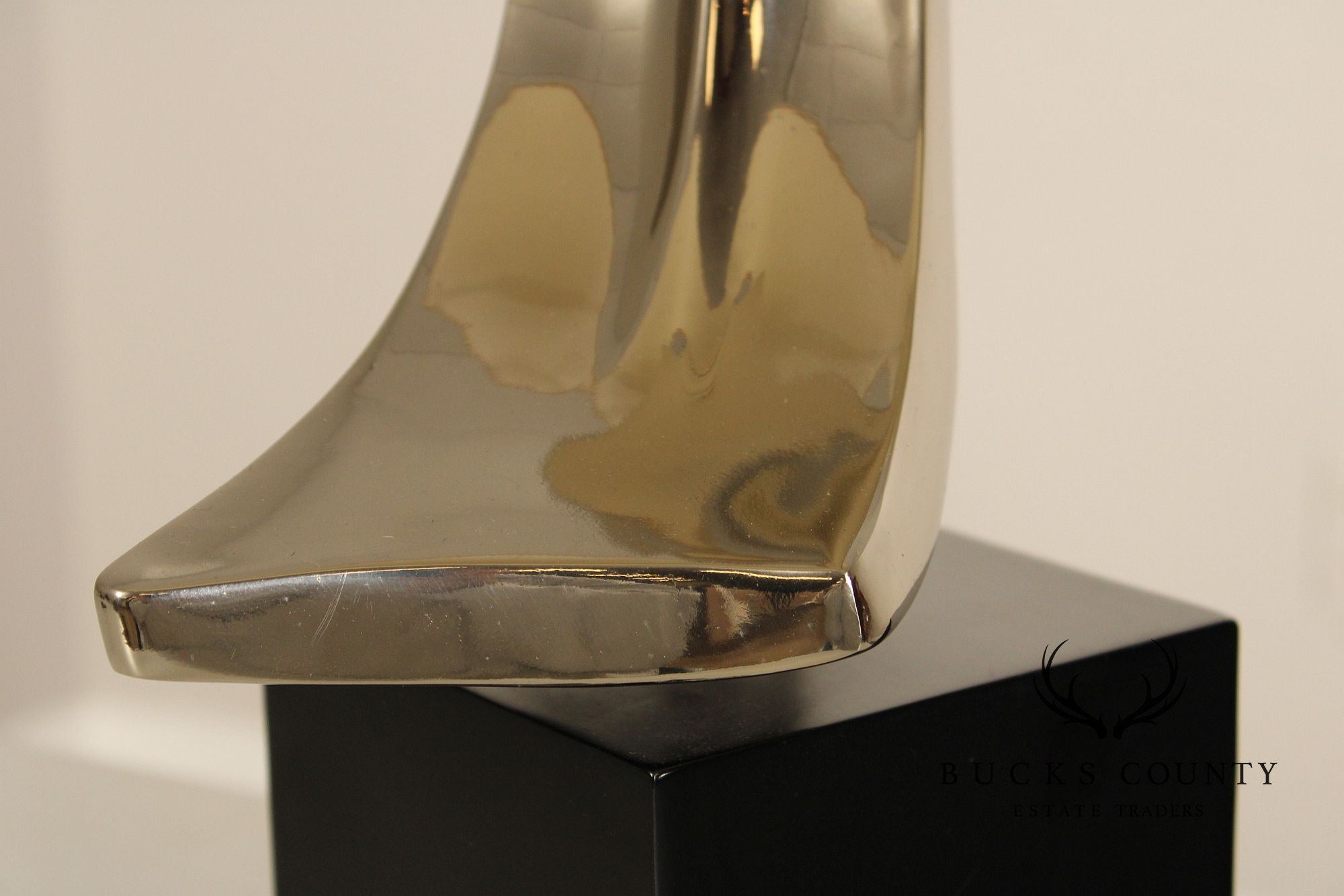 Richard Weiss & Harold Barr Modern Sculpted Chrome Table Lamp