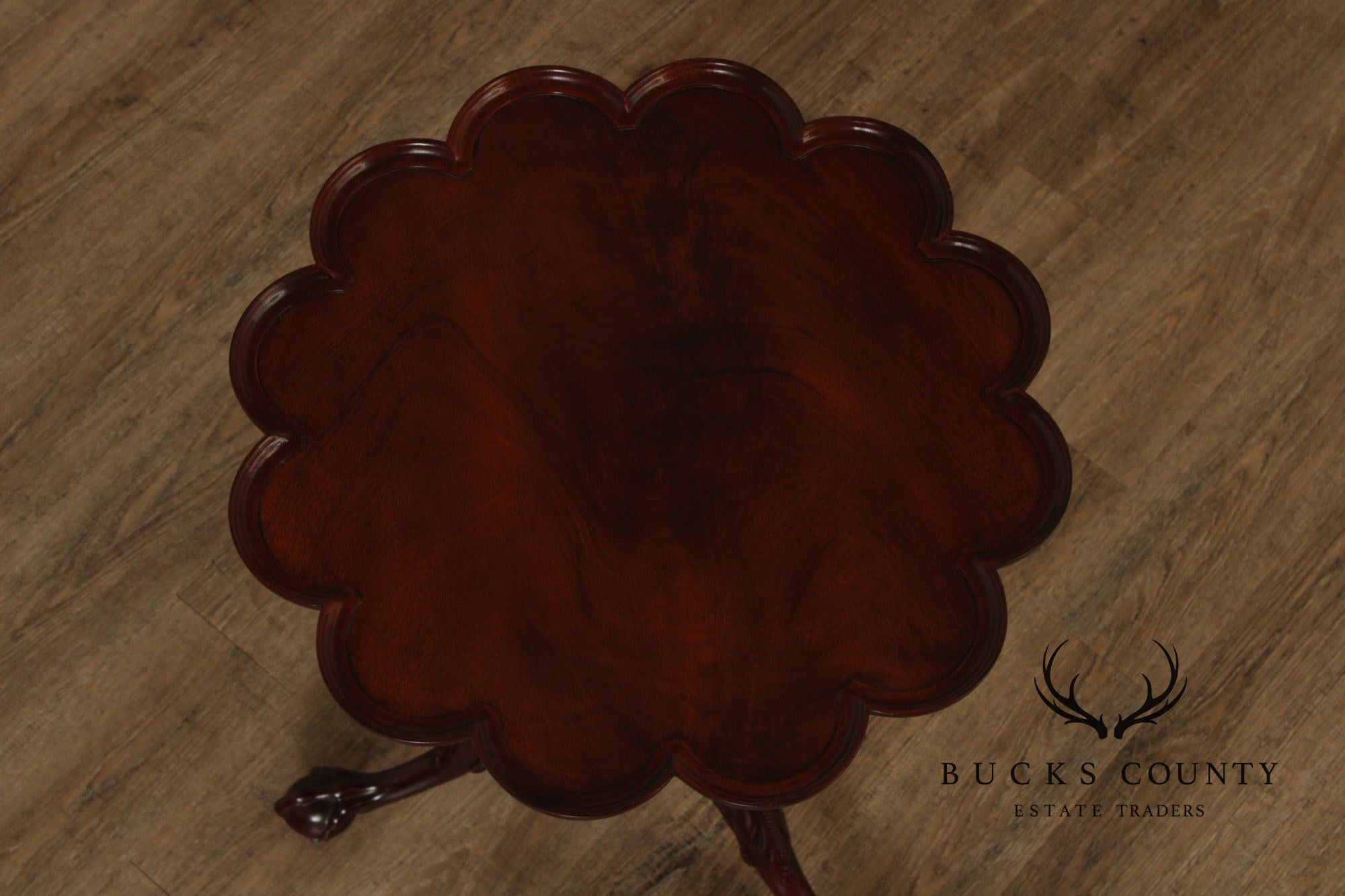 Baker Furniture Georgian Style Tilt Top Mahogany Tea Table