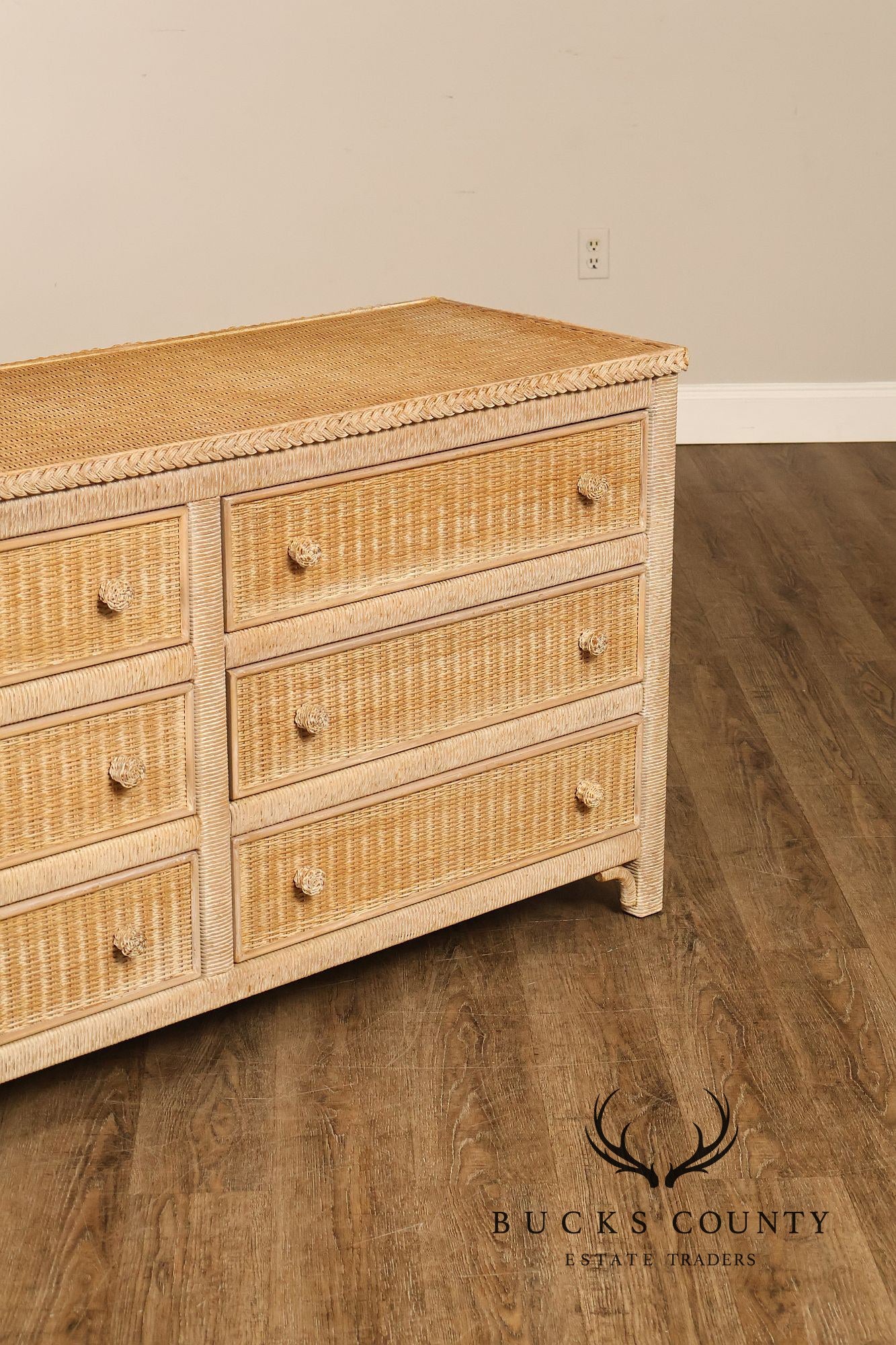 Lexington Henry Link Wicker Double Dresser