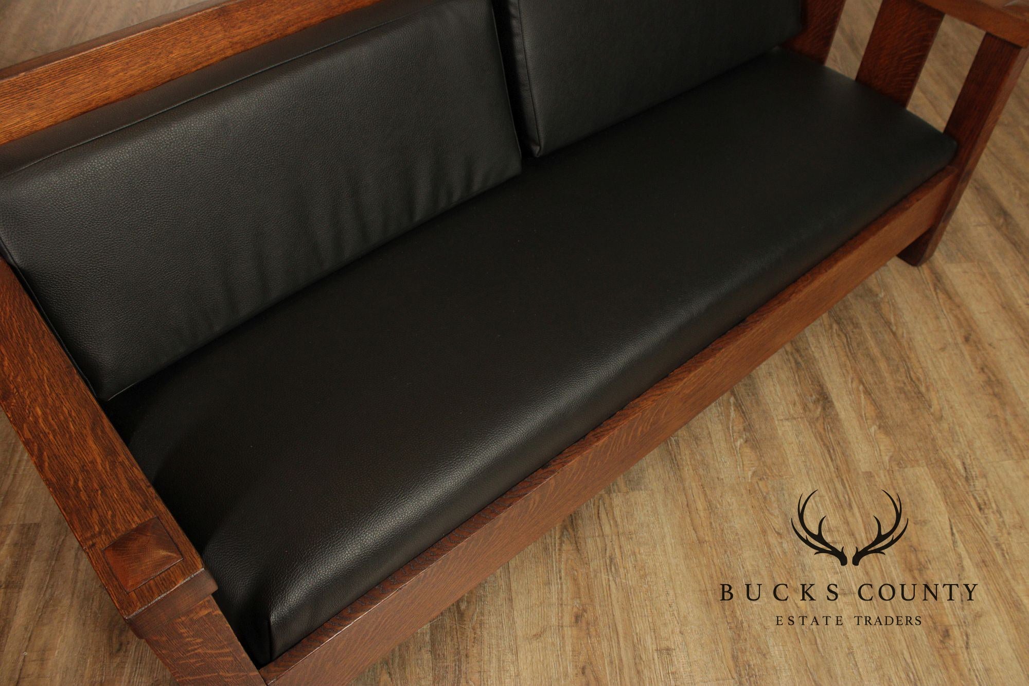 Lifetime Furniture Antique Mission Oak Sofa Settle