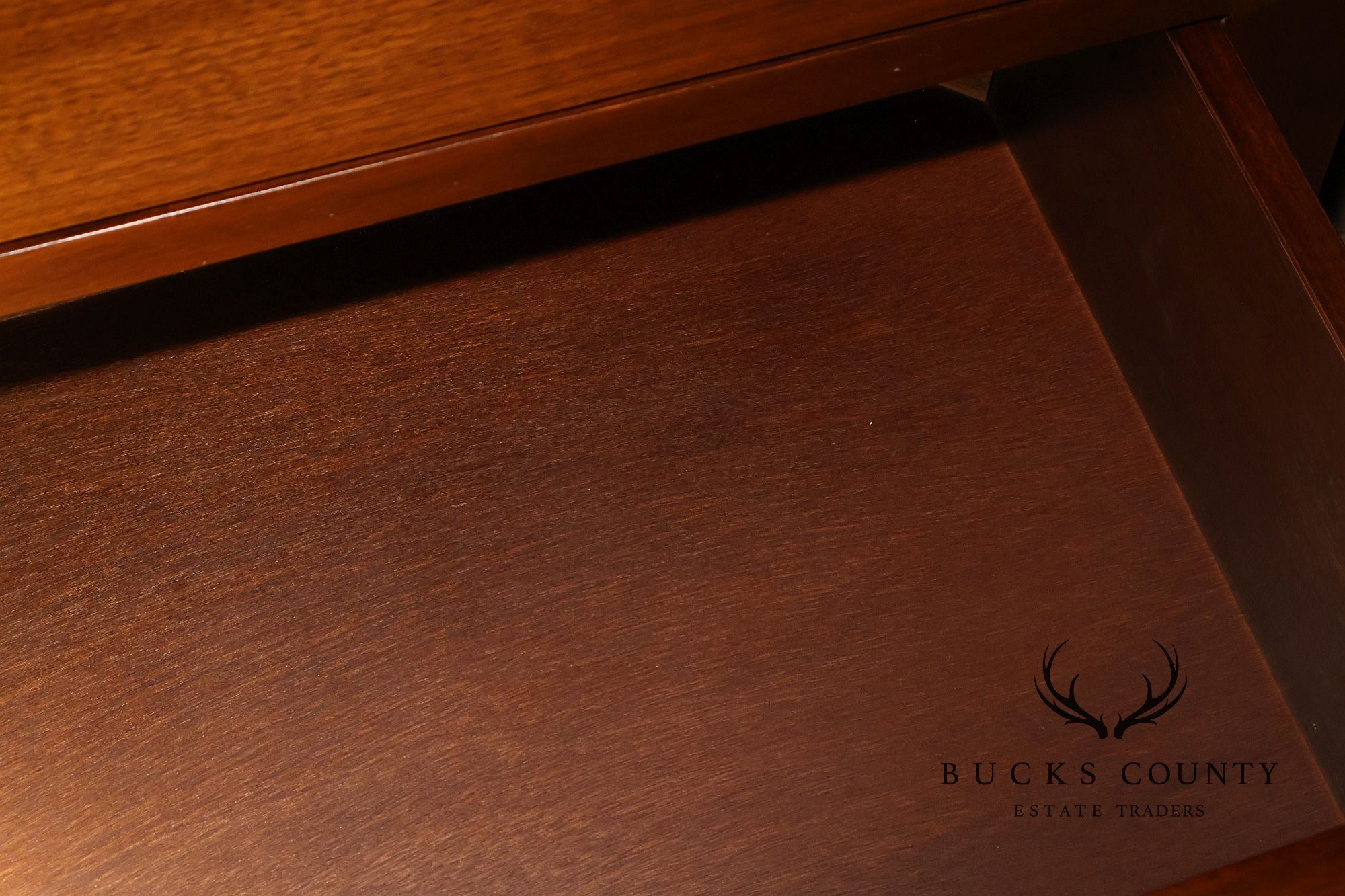 E.A. Clore Chippendale Style Bench Made Walnut Display Cabinet