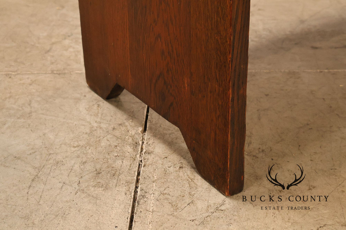 Antique Lifetime Furniture Arts And Crafts Mission Oak Drop Front Desk