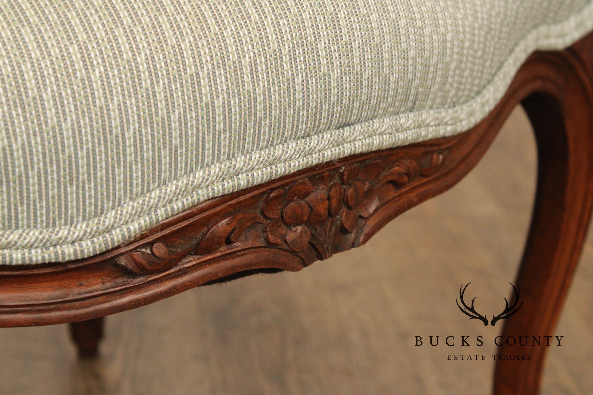 Antique French Louis XV Style Pair of Carved Fauteuil Armchairs