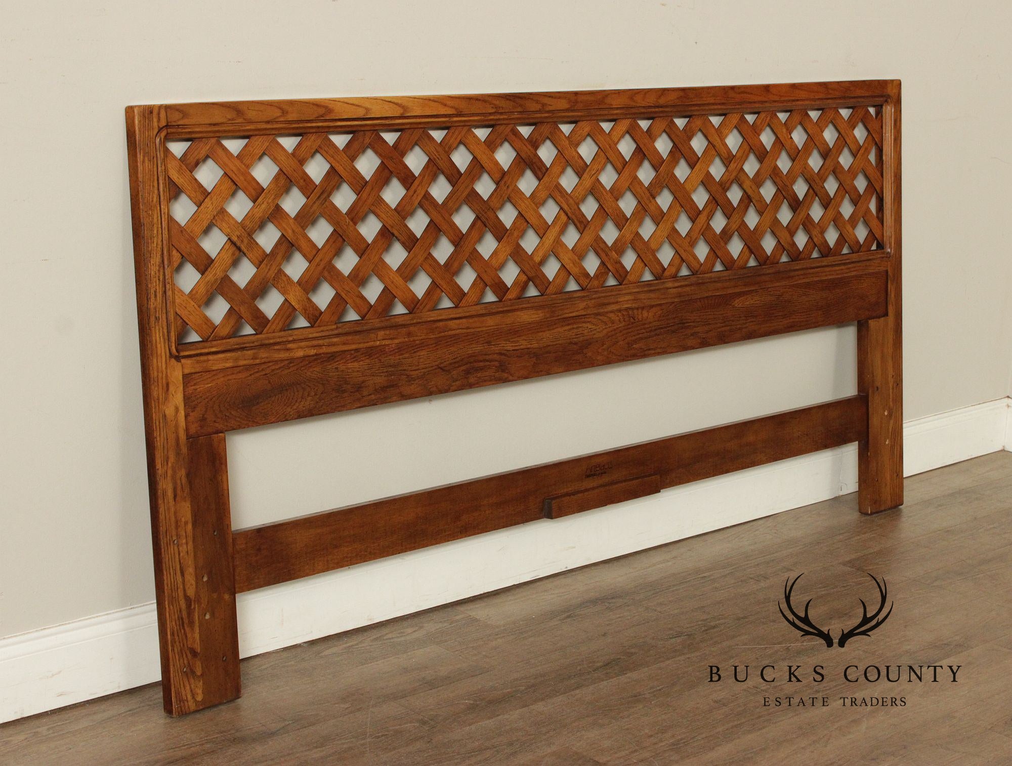 Henredon Artefacts Oak Lattice King Size Headboard