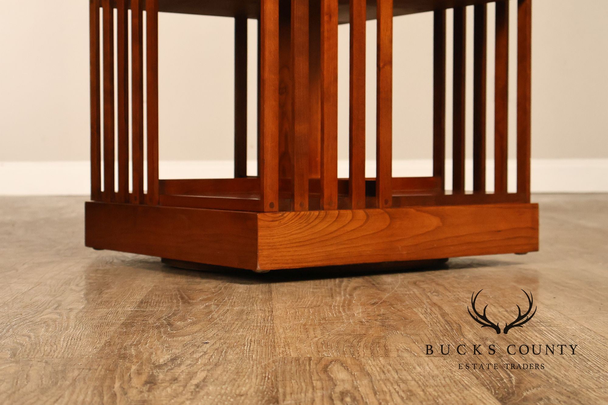 Stickley Mission Collection Harvey Ellis Cherry Revolving Bookcase