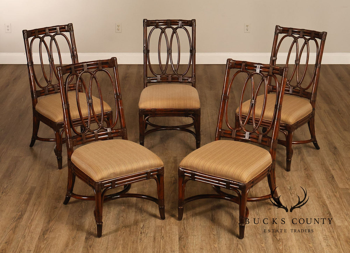 Lexington Tommy Bahama Set of Five 'Palmetto' Bamboo Dining Chairs