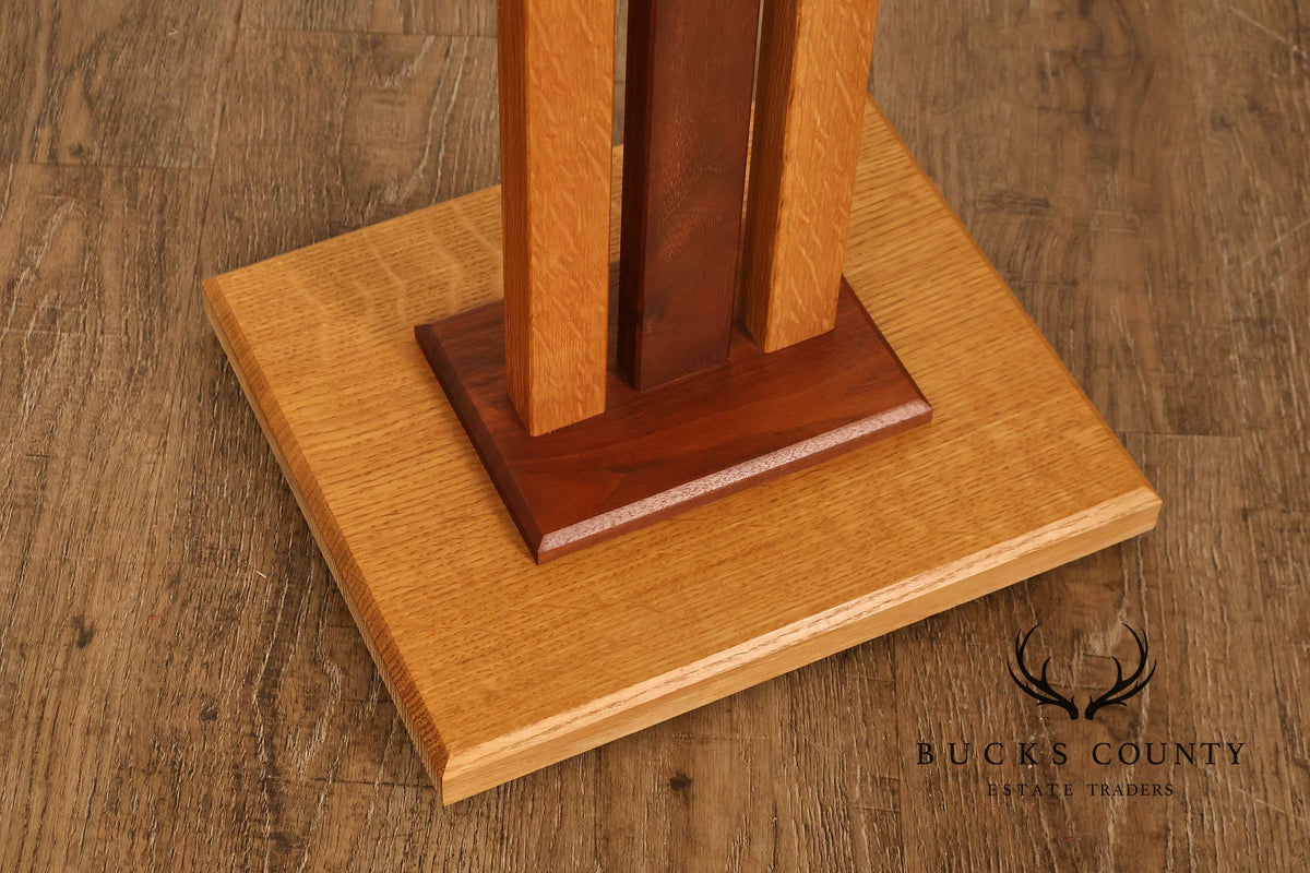 Studio Crafted Mixed Wood Floor Lamp