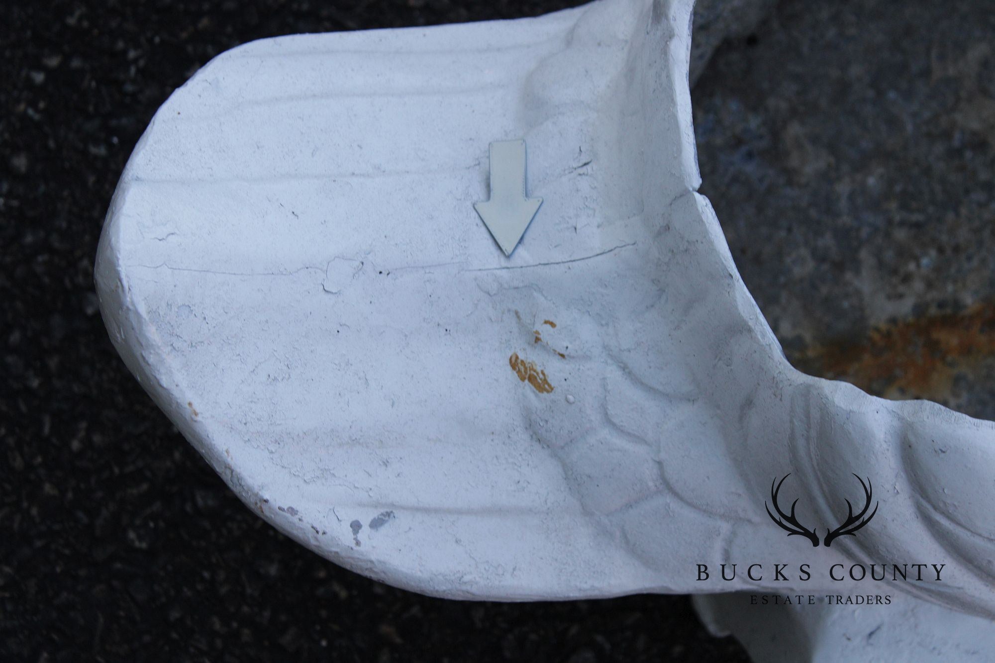 Vintage Cast Metal Swan Garden Planter