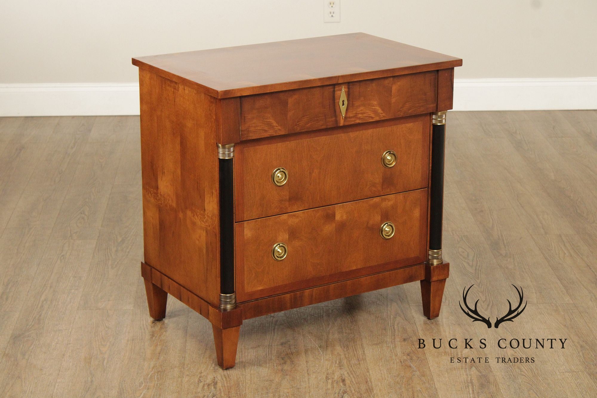 Century Furniture Biedermeier Style Pair of Bedside Chests