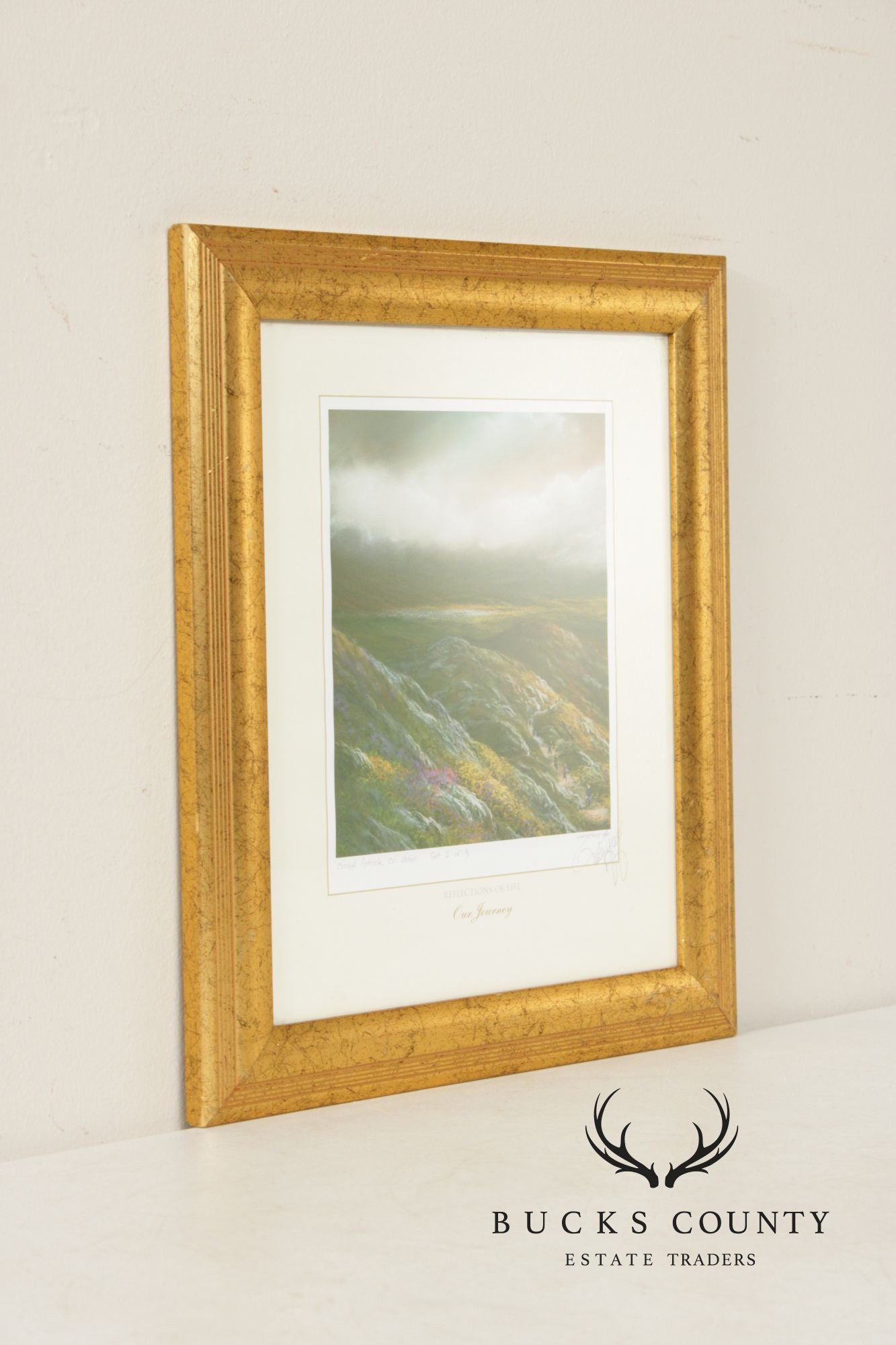 Philip Gray Impressionist Style LandHand Signed Print, 'Croagh Patrick, Co. Mayo'