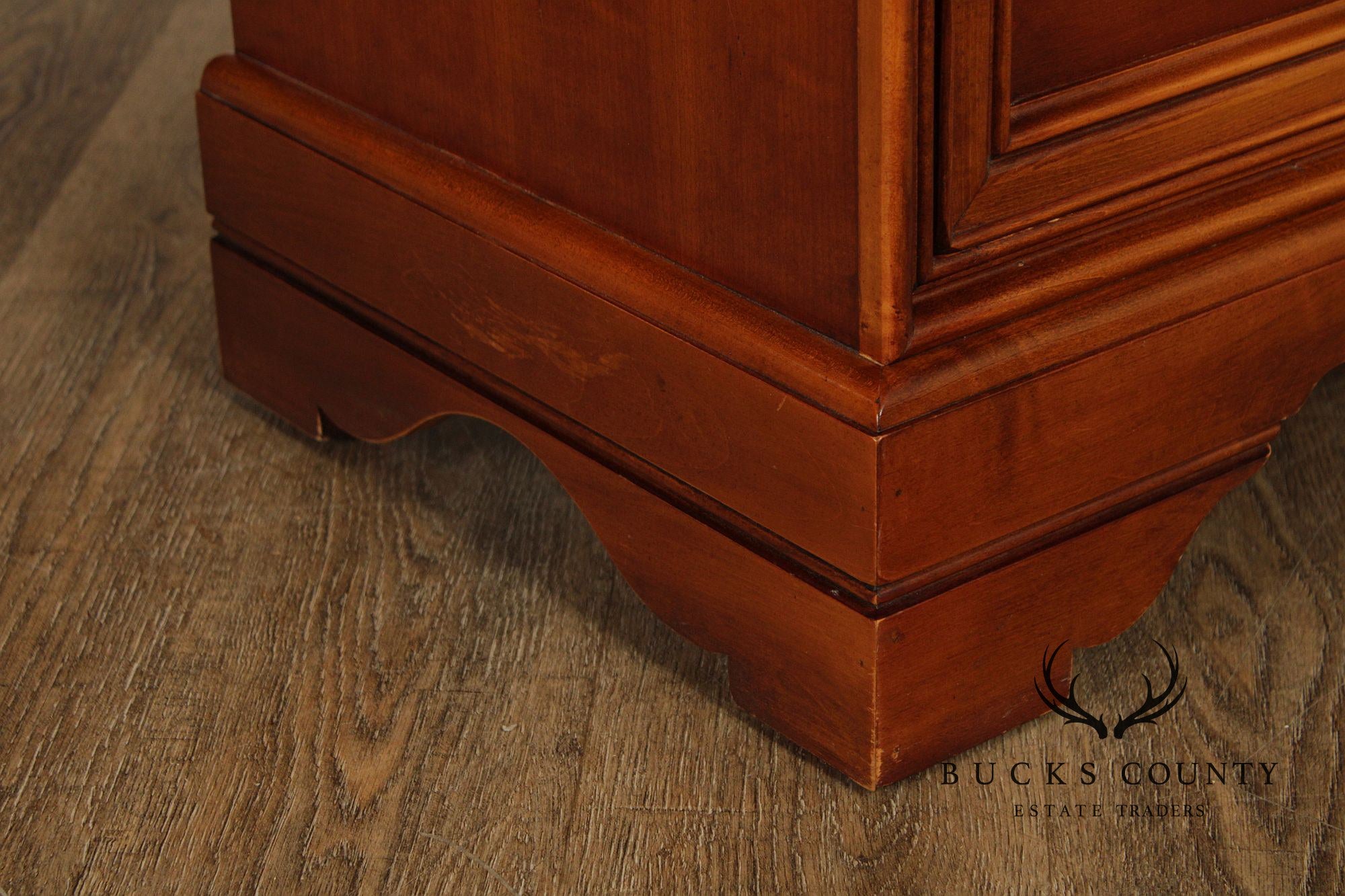 Lexington 'Chez Michelle' Pair Of Cherry Louis Philippe Style Three-Drawer Nightstands