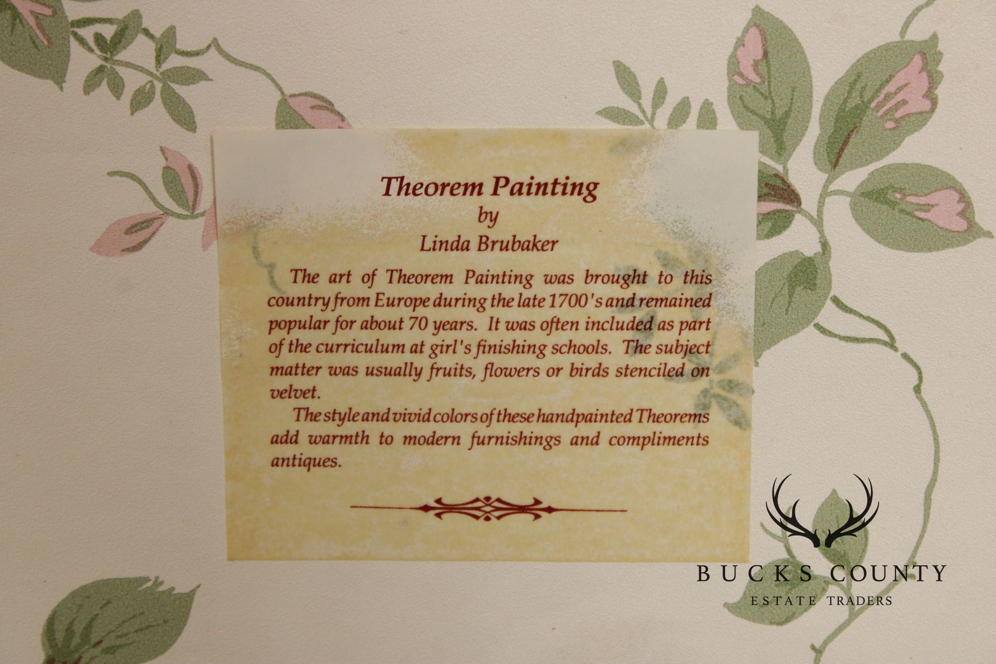 Linda Brubaker Fruit Theorem Painting on Velvet