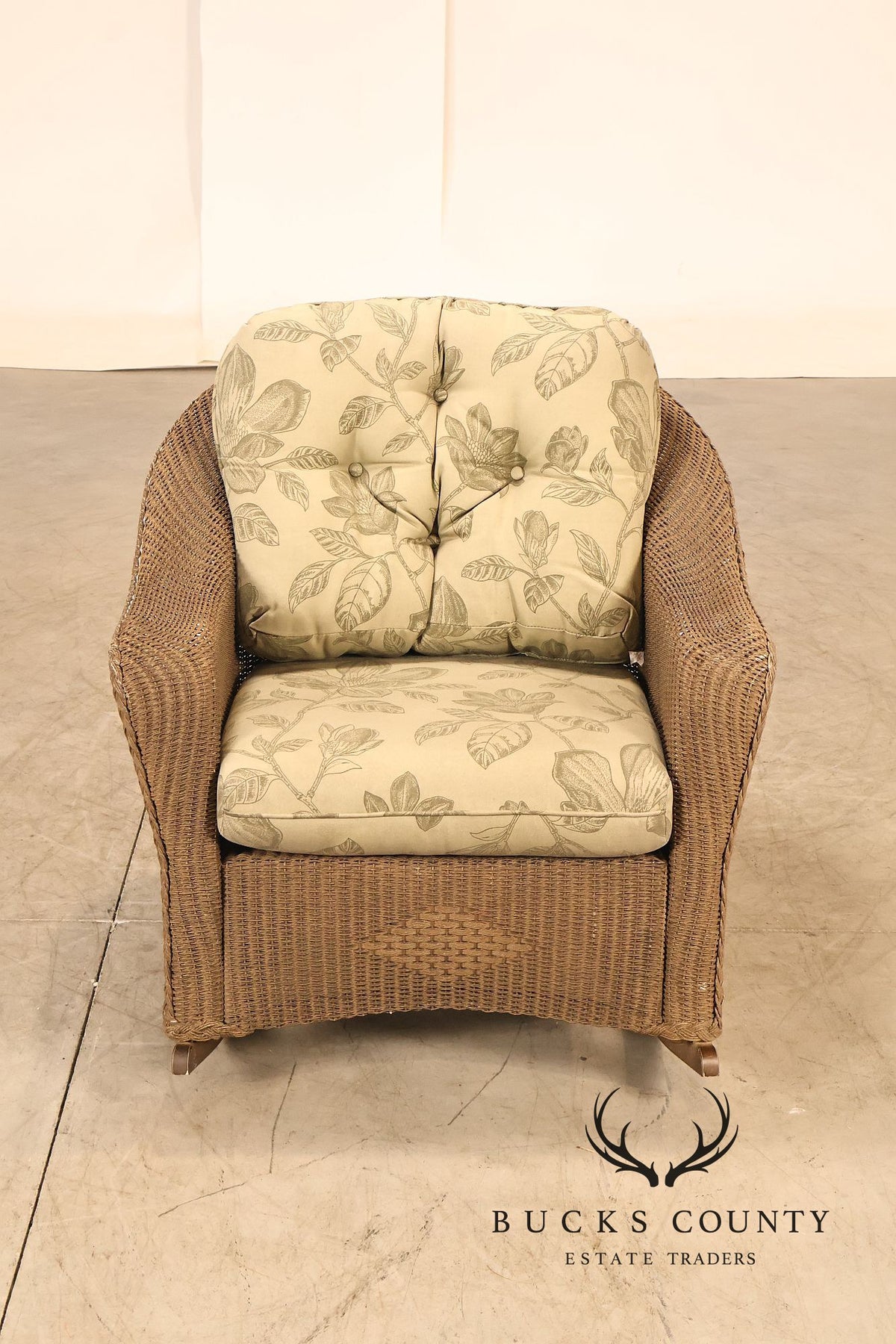 Lloyd Flanders Reflections All-Weather Lloyd Loom Wicker Porch Rocking Chair