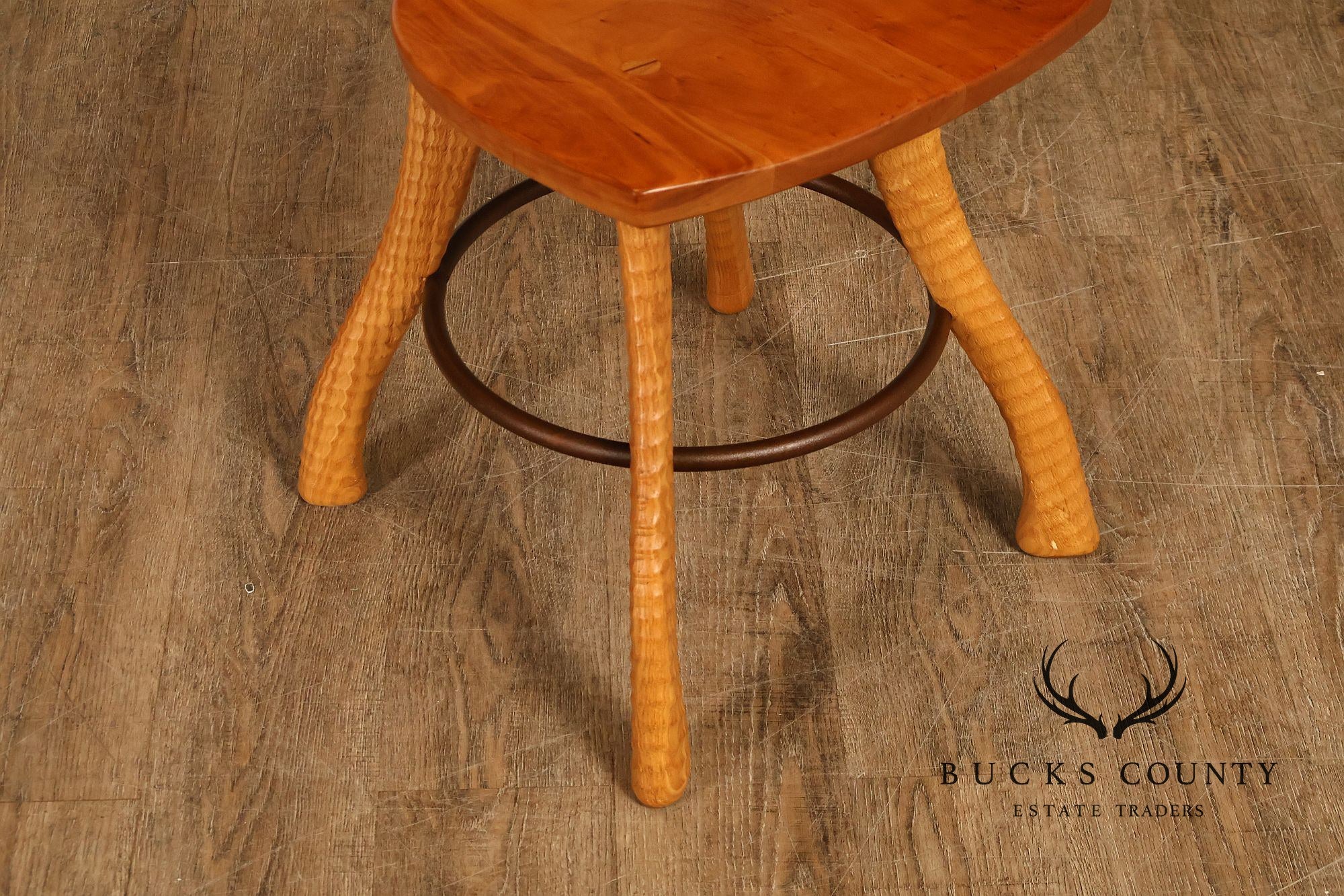 Bradford Woodworking Pair of Pitchfork Side Chairs