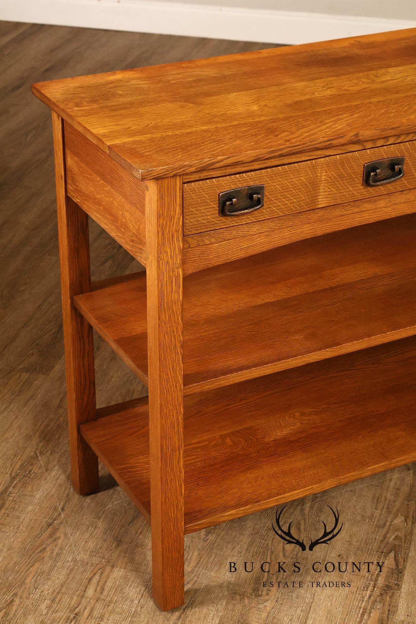 Stickley Mission Collection Oak Console Sofa Table