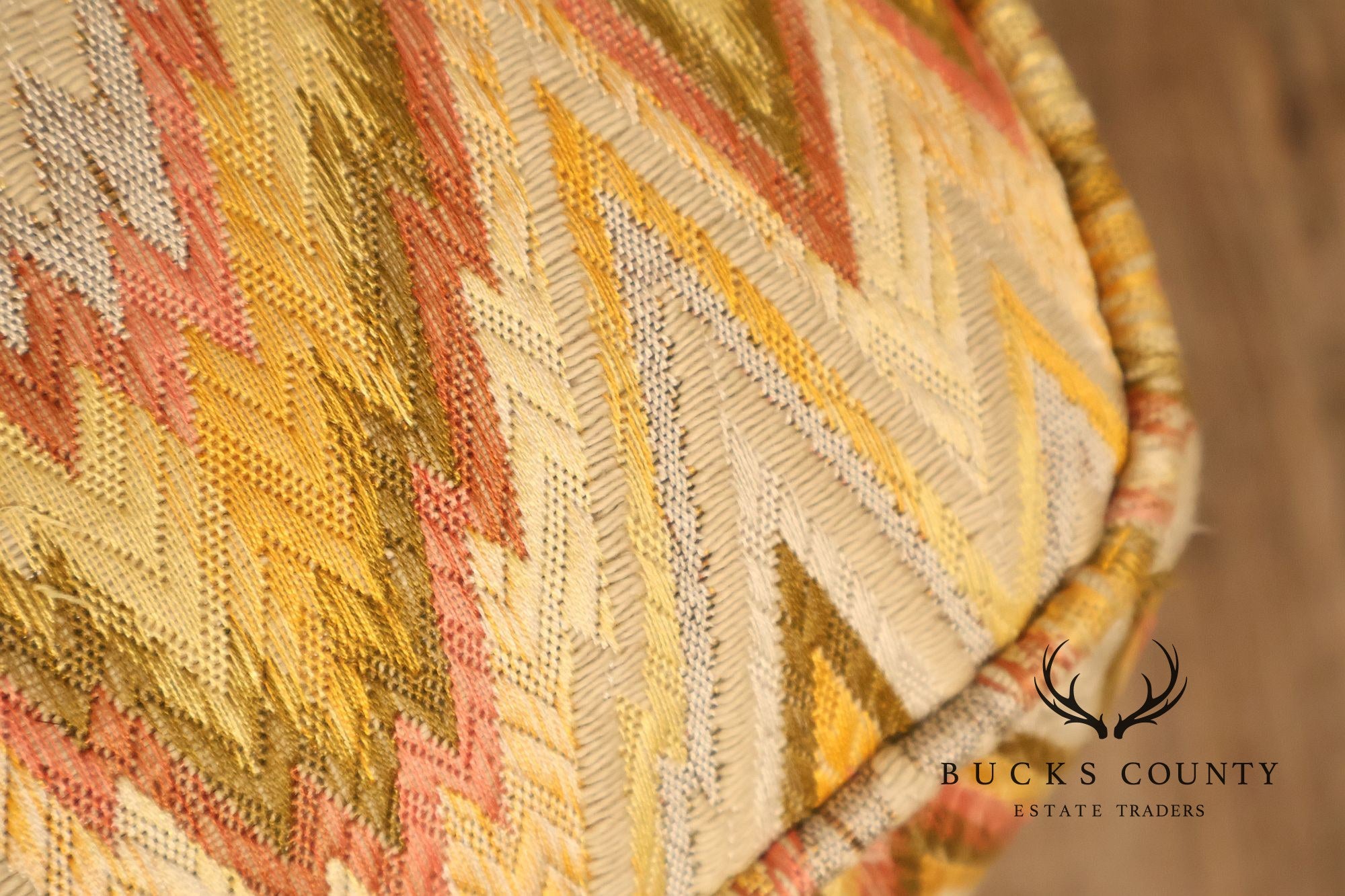 Baker Furniture Louis XV Style Wing Back Bergère Chair And Ottoman