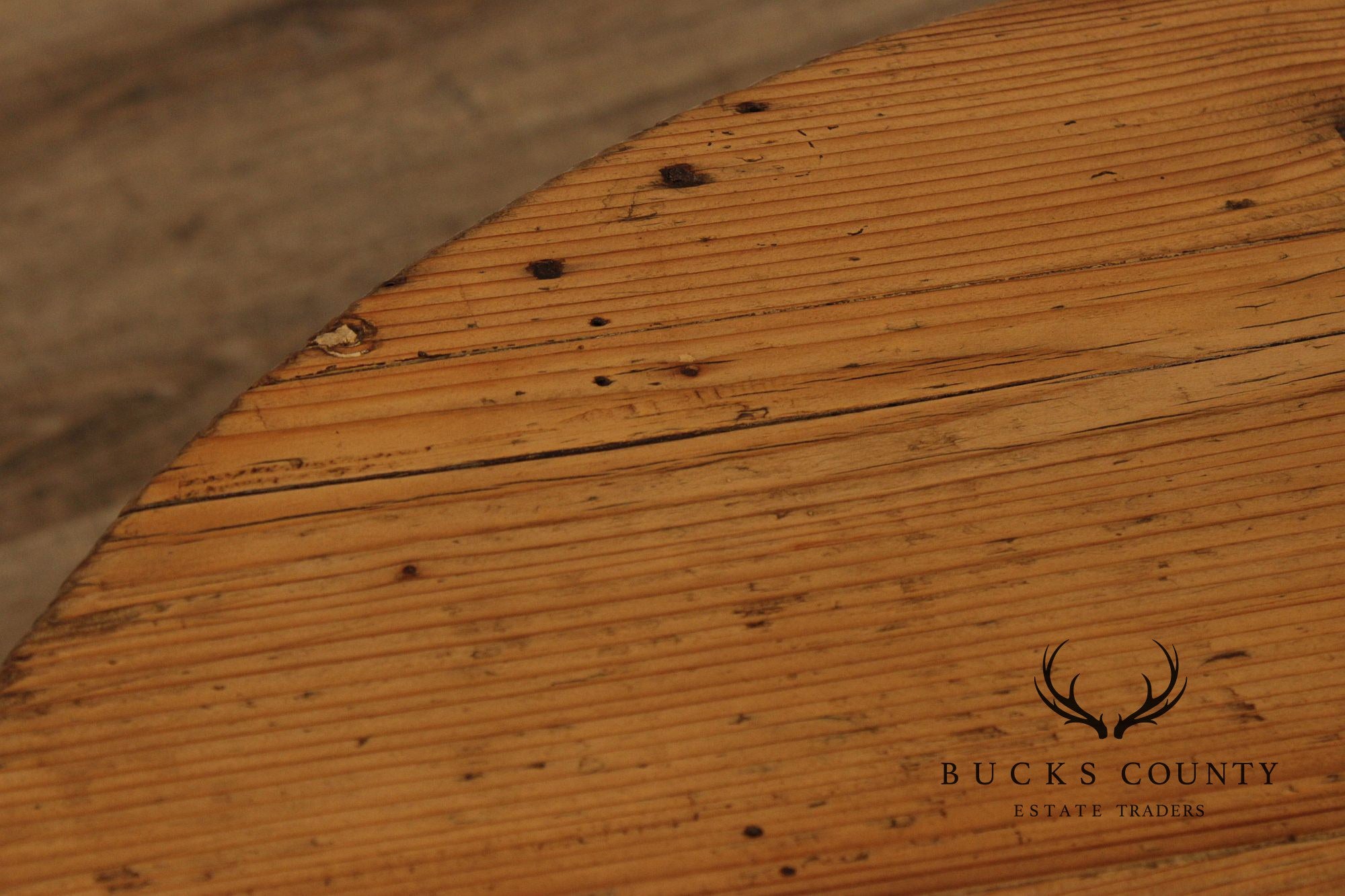Antique English Pine Cricket Table