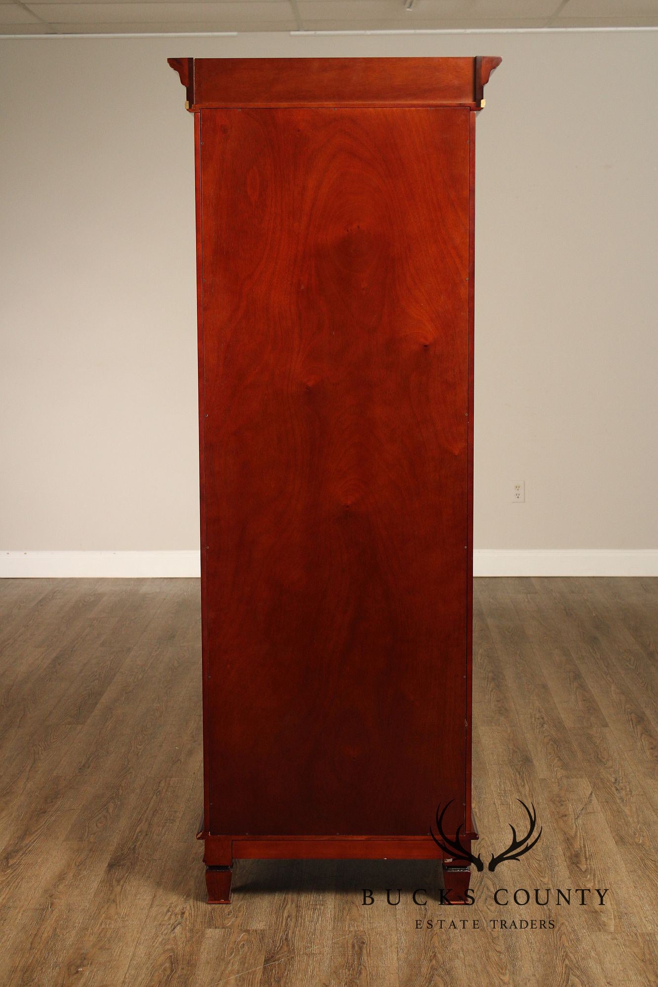 Regency Style Mahogany And Ebonized Pair Of Display Cabinets By Infinity Gigasso