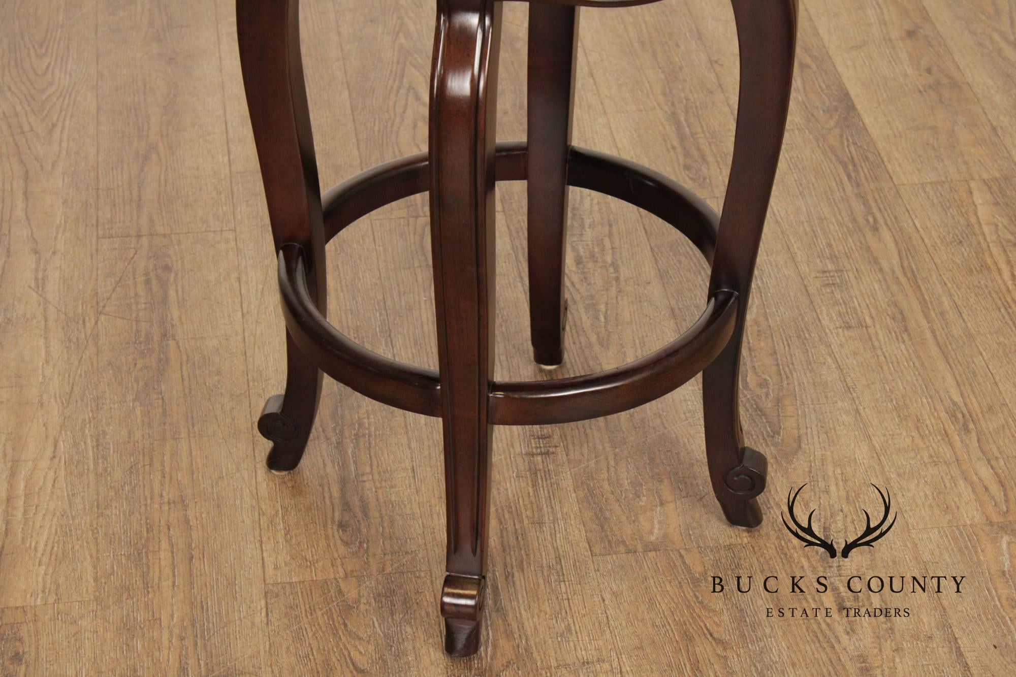 Hancock & Moore Pair of Swivel Bar Stools