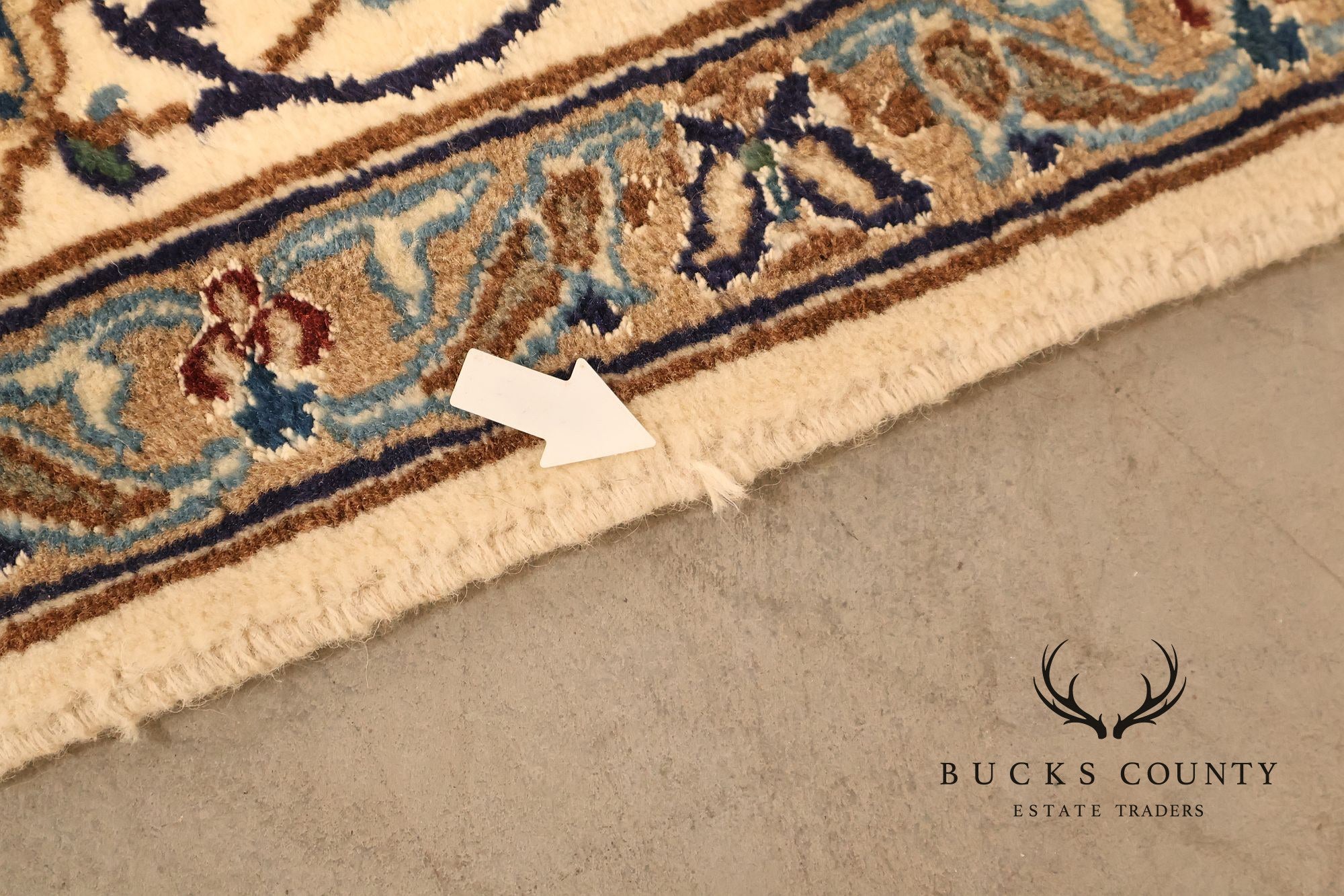 Handwoven Wool Curvilinear Medallion 6.4' x 10.75' Rug